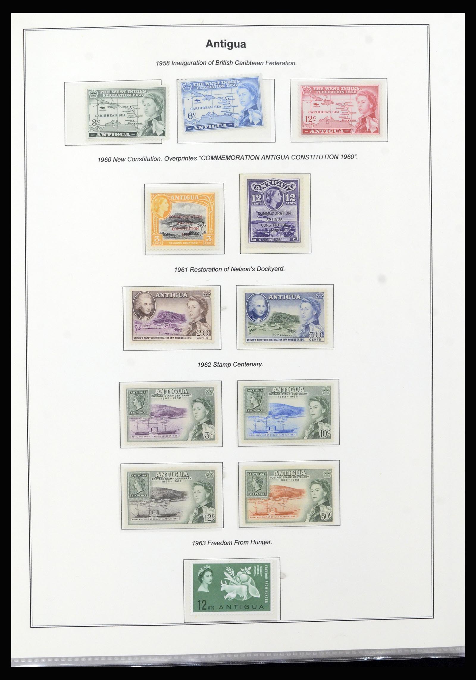 37201 011 - Postzegelverzameling 37201 Antigua 1903-1984.