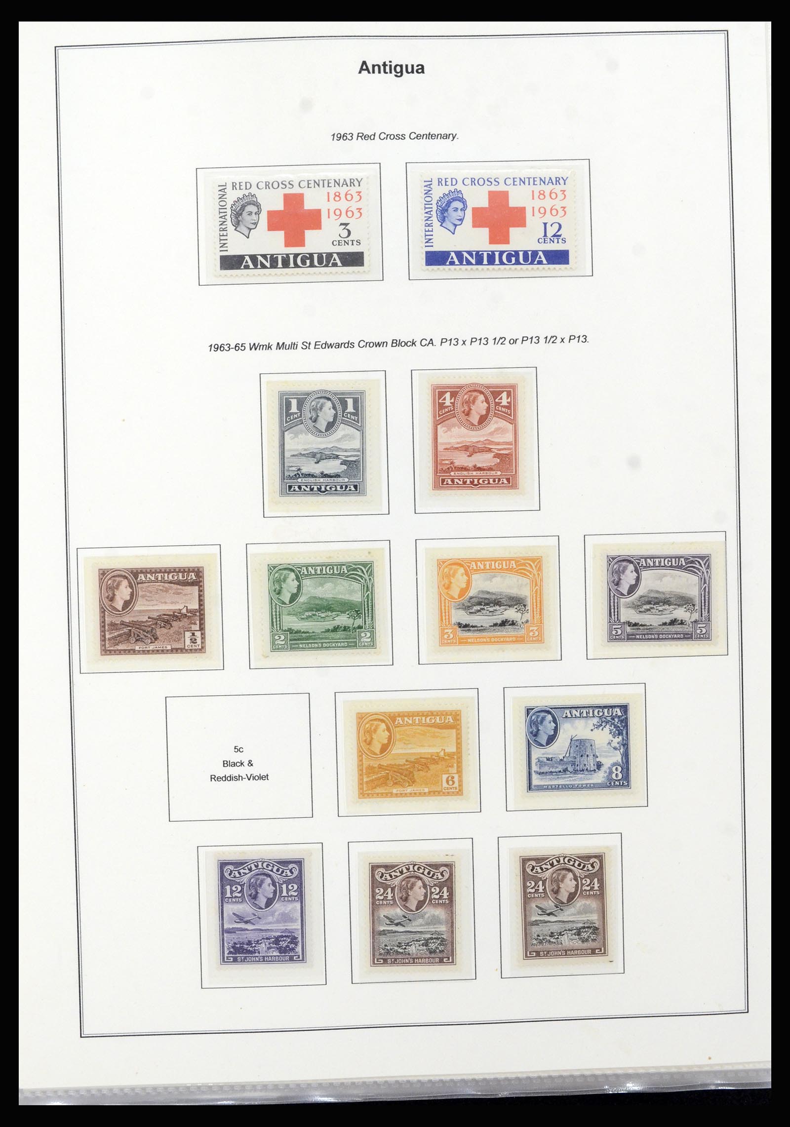 37201 012 - Postzegelverzameling 37201 Antigua 1903-1984.