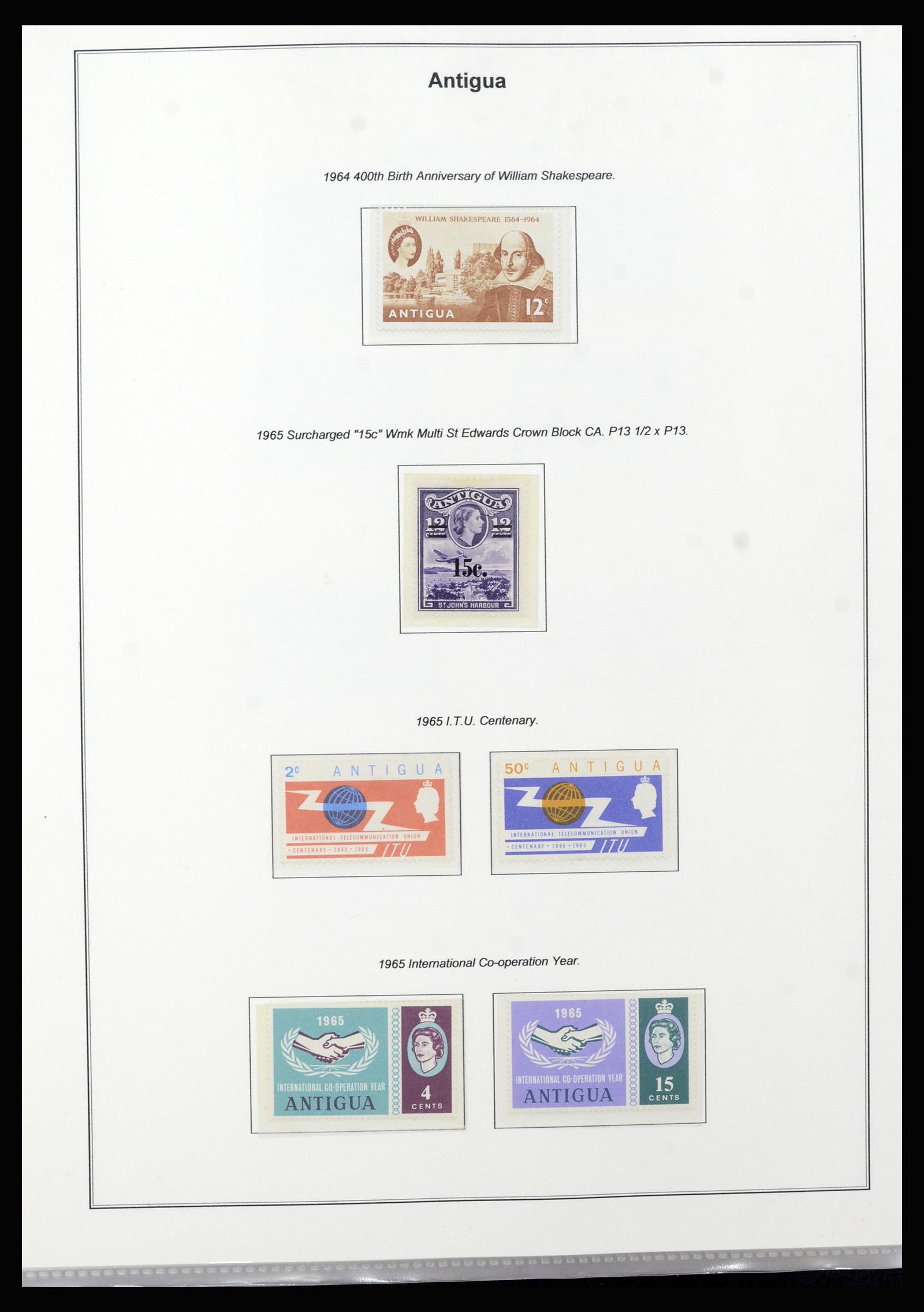 37201 013 - Postzegelverzameling 37201 Antigua 1903-1984.