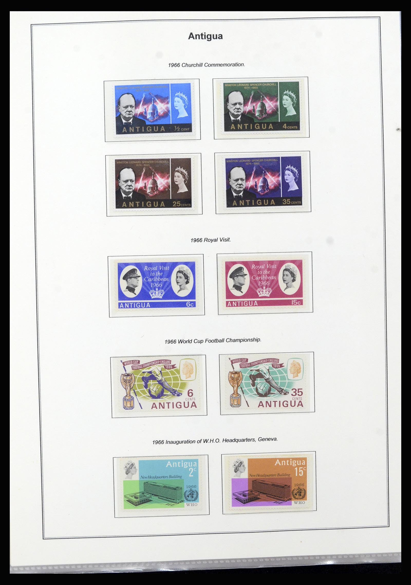 37201 014 - Postzegelverzameling 37201 Antigua 1903-1984.