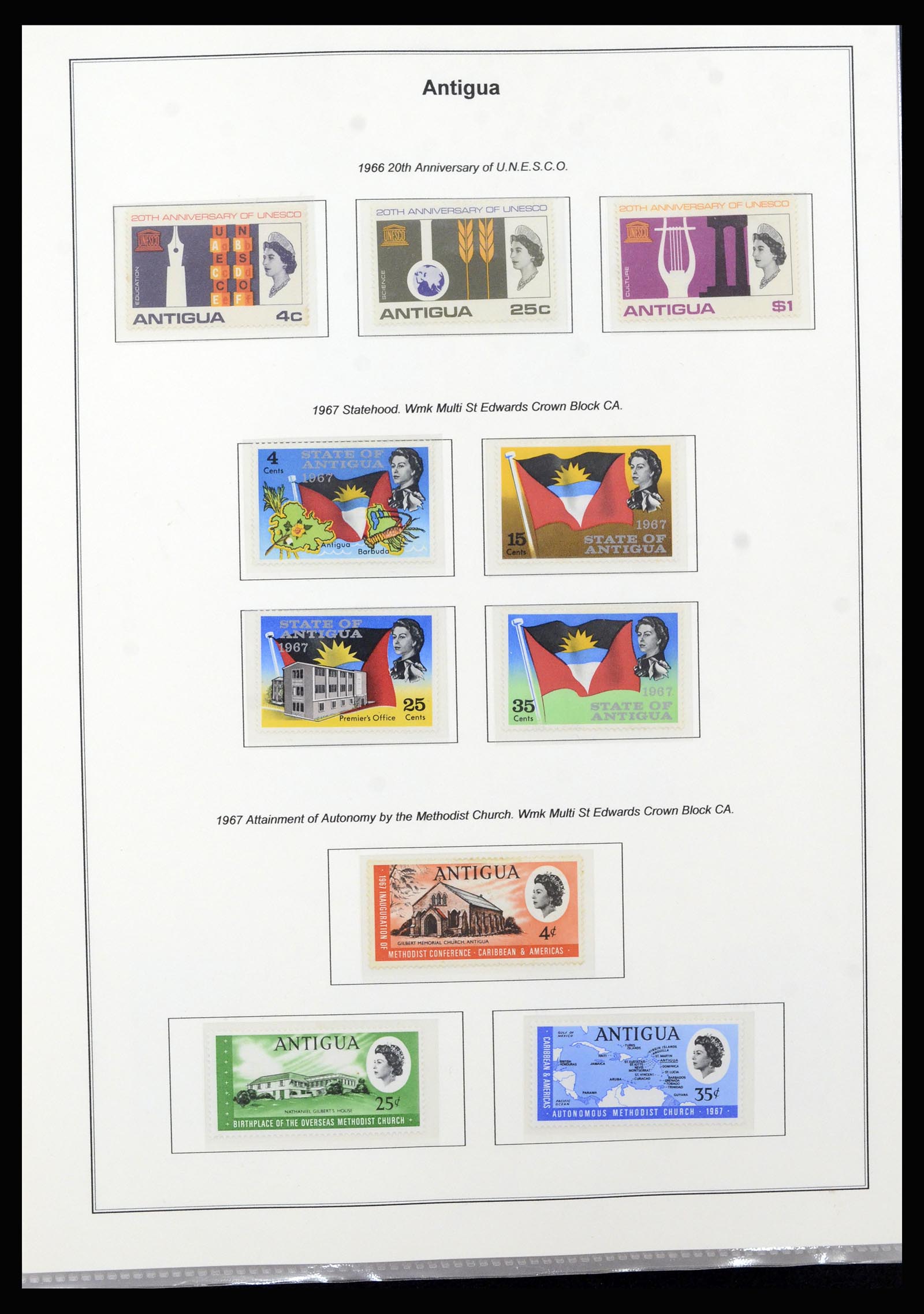 37201 017 - Postzegelverzameling 37201 Antigua 1903-1984.