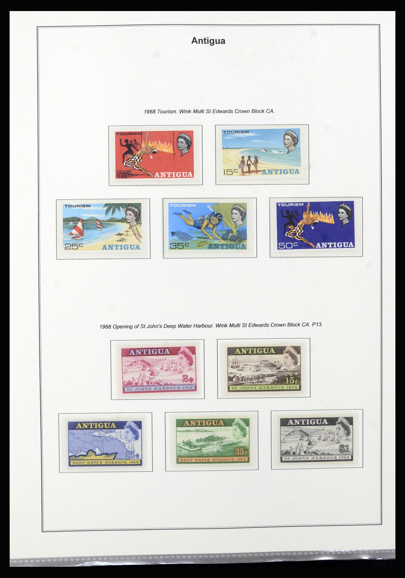 37201 019 - Postzegelverzameling 37201 Antigua 1903-1984.