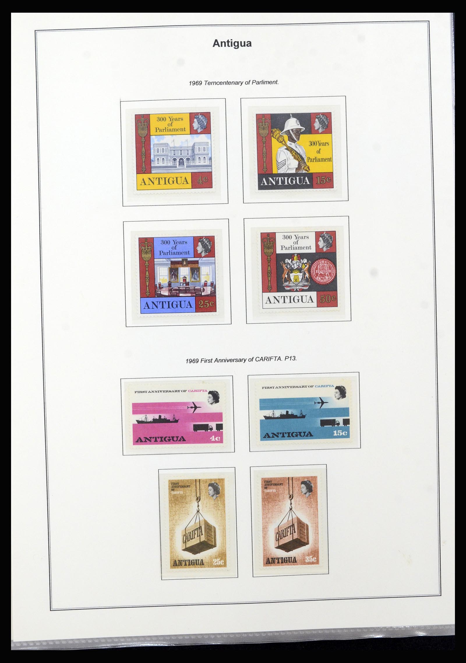 37201 020 - Postzegelverzameling 37201 Antigua 1903-1984.