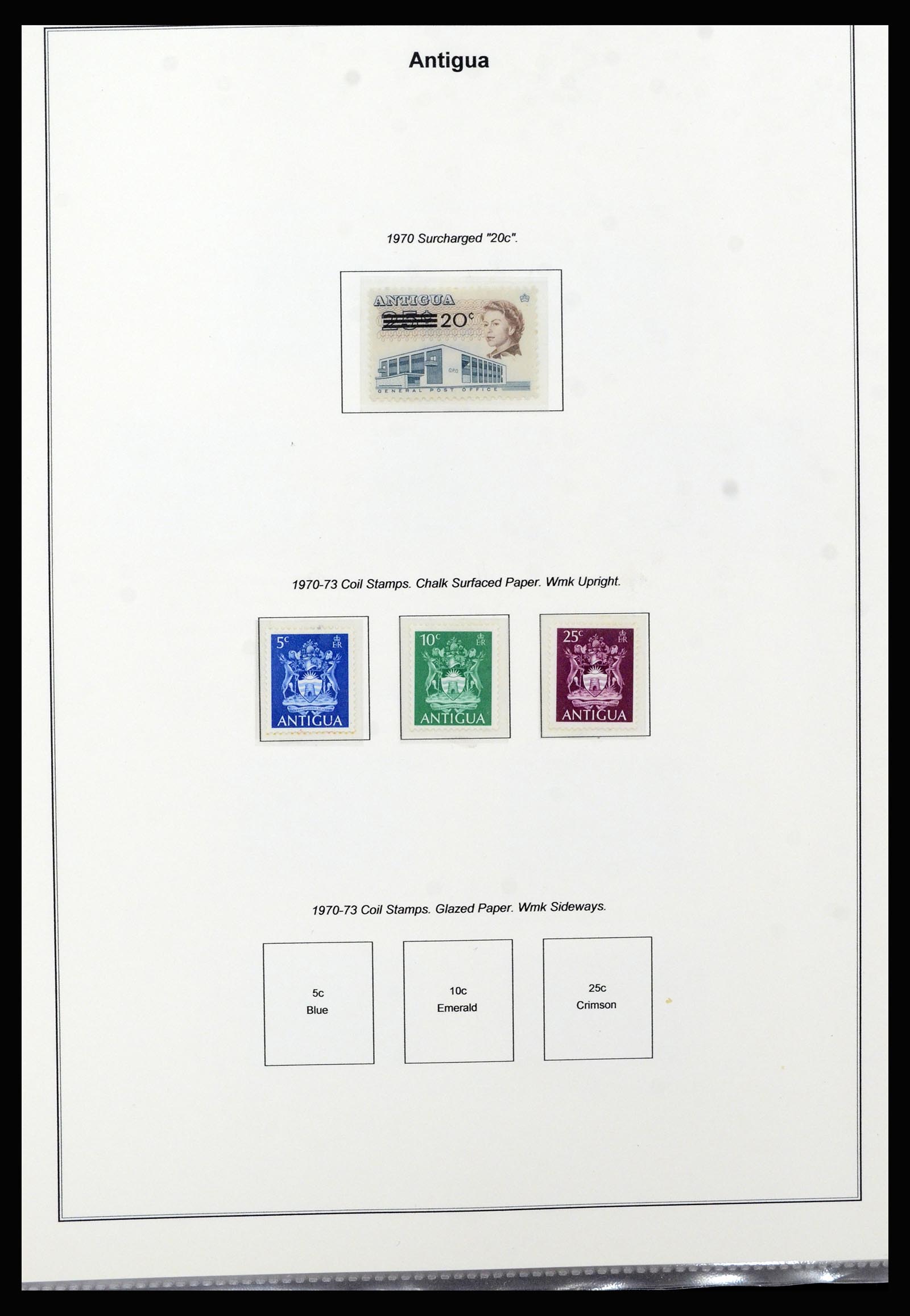 37201 022 - Postzegelverzameling 37201 Antigua 1903-1984.