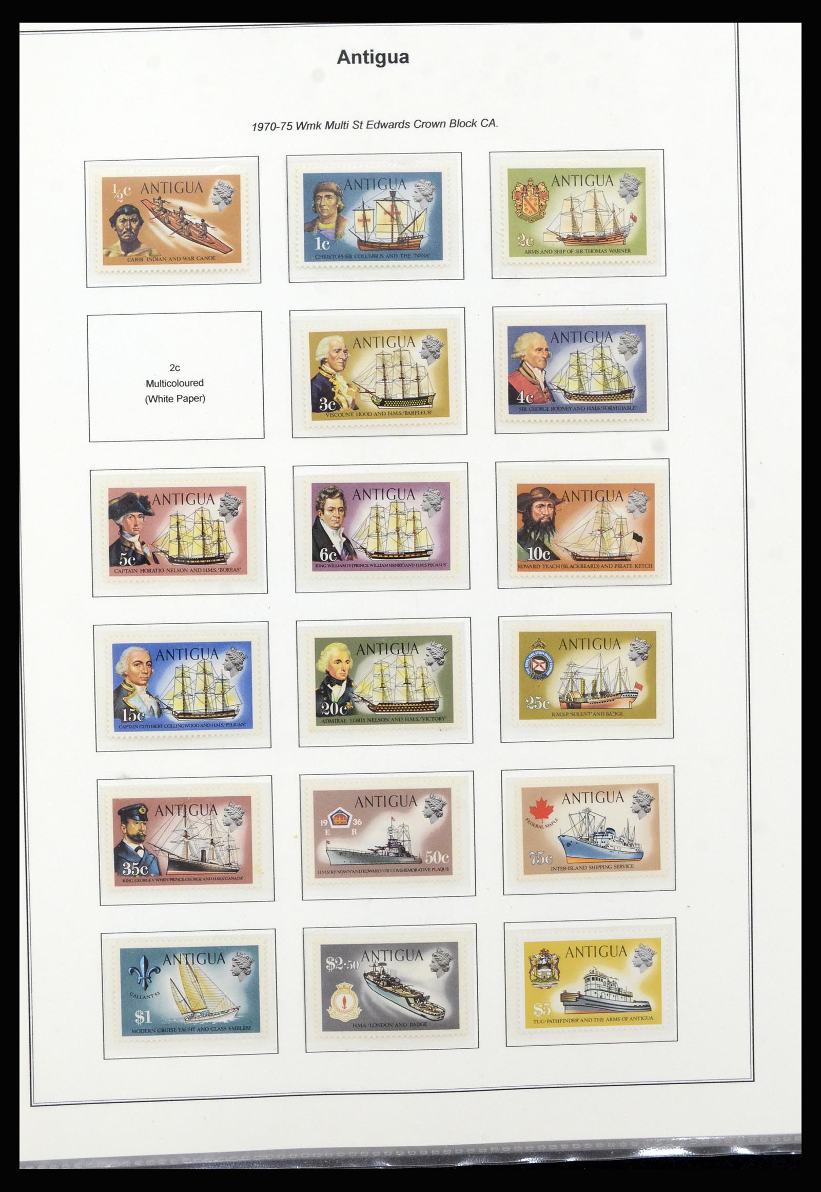 37201 024 - Postzegelverzameling 37201 Antigua 1903-1984.