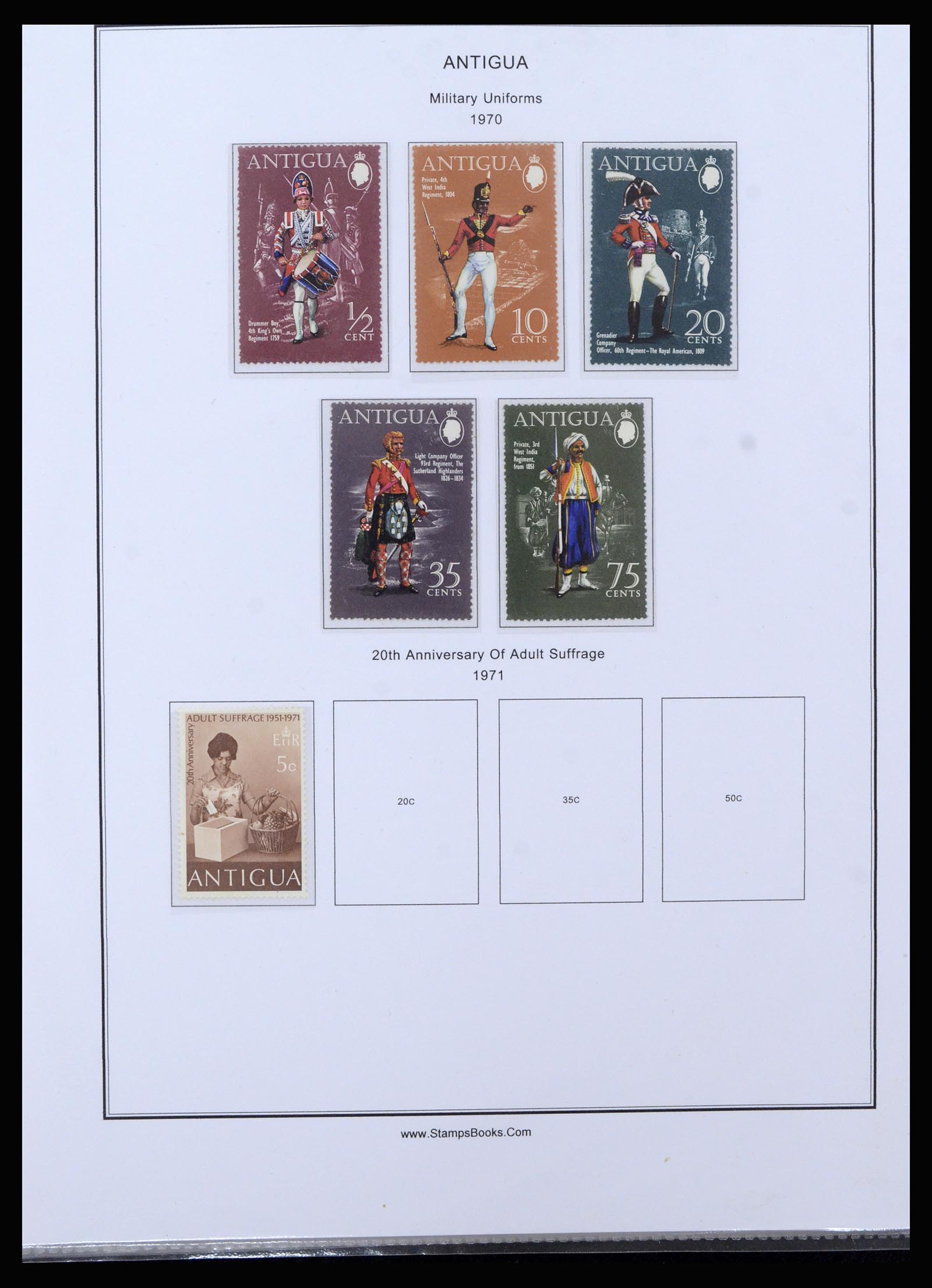37201 026 - Postzegelverzameling 37201 Antigua 1903-1984.