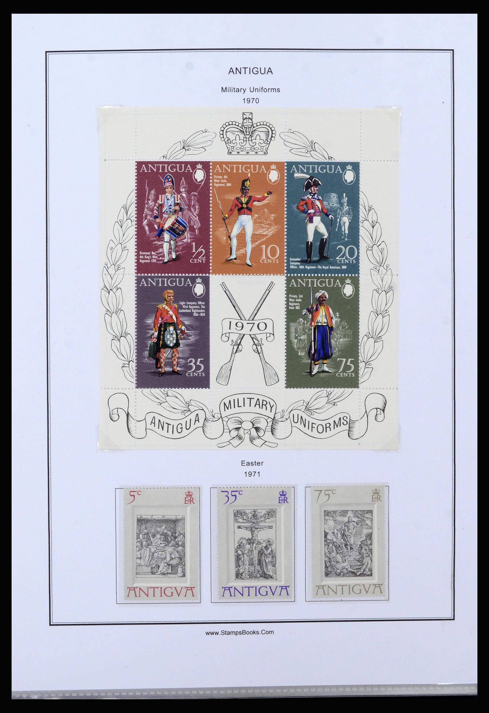 37201 027 - Postzegelverzameling 37201 Antigua 1903-1984.