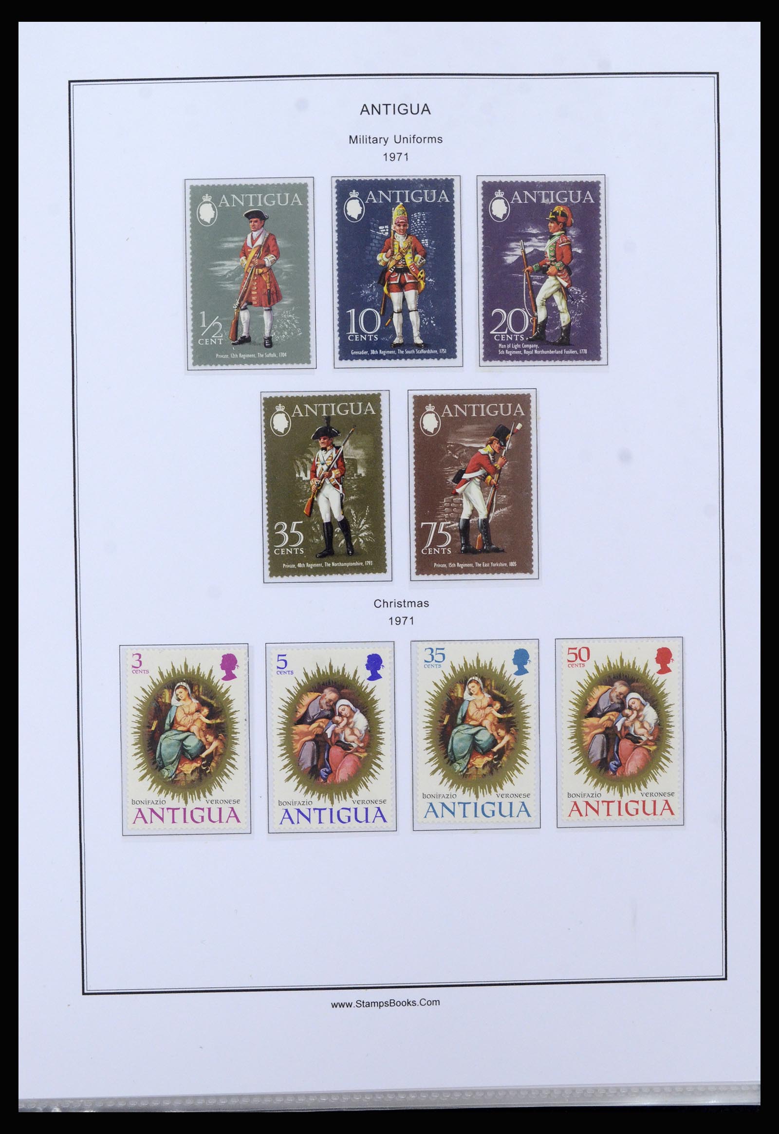 37201 028 - Postzegelverzameling 37201 Antigua 1903-1984.
