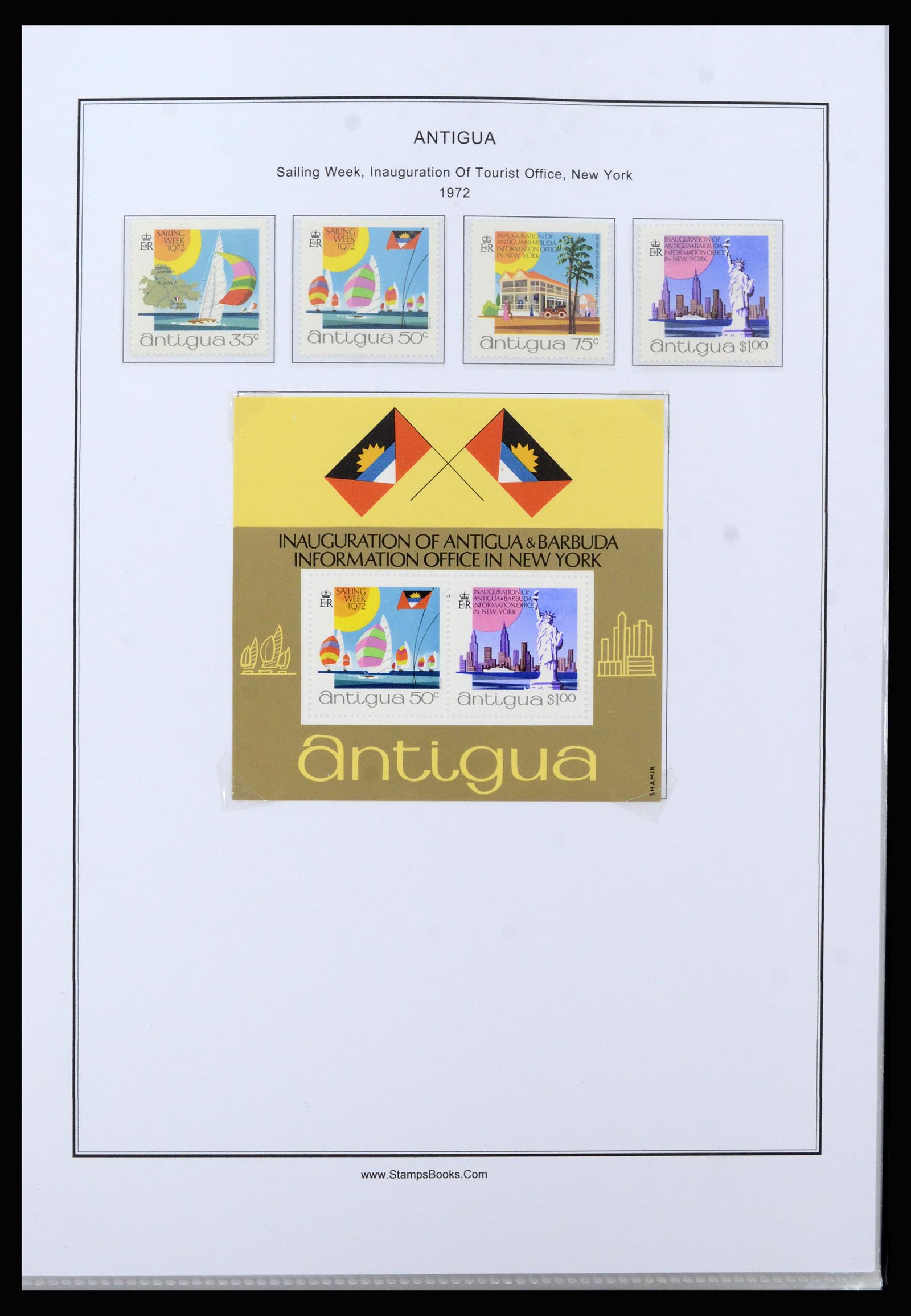37201 035 - Postzegelverzameling 37201 Antigua 1903-1984.
