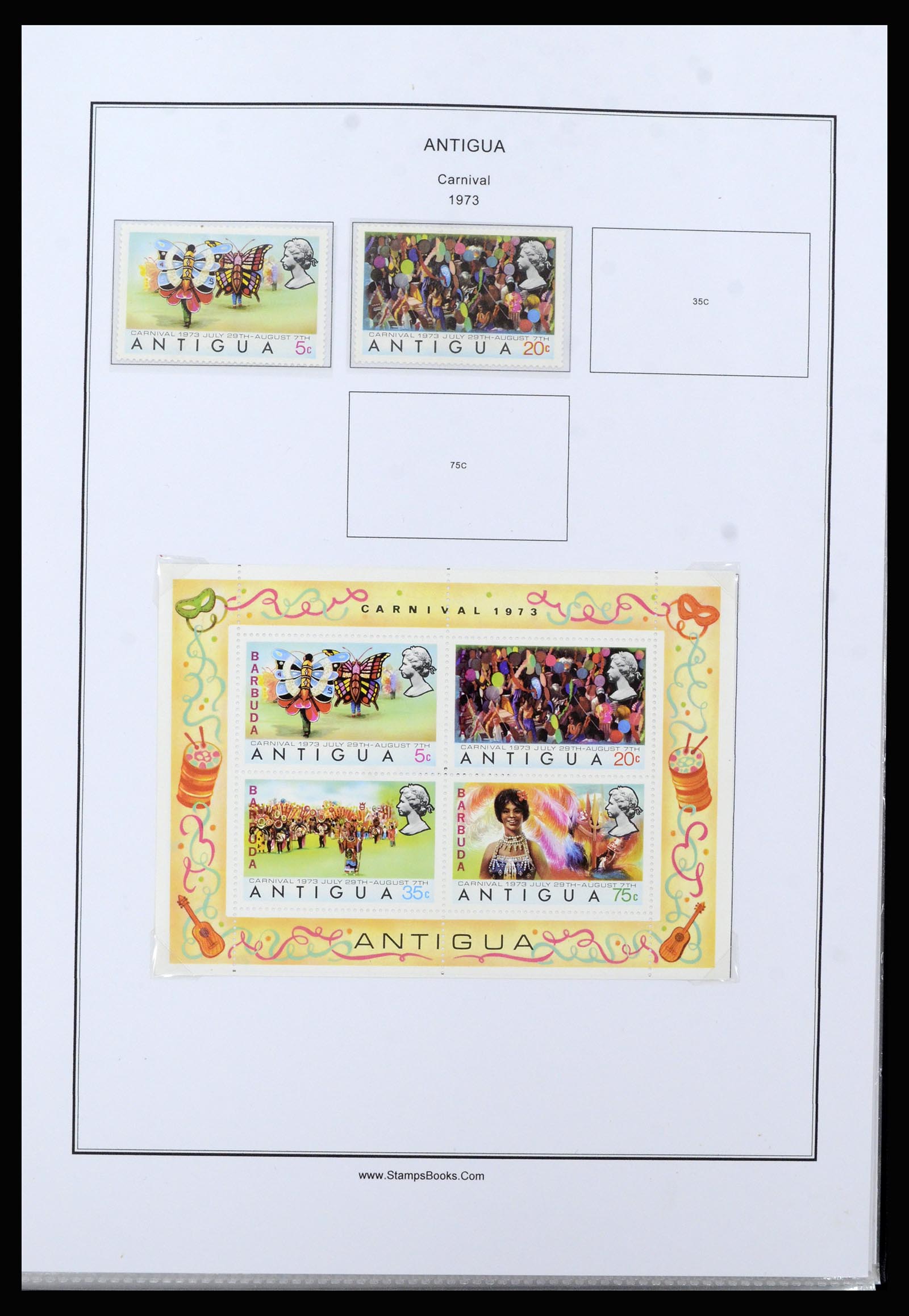 37201 038 - Postzegelverzameling 37201 Antigua 1903-1984.