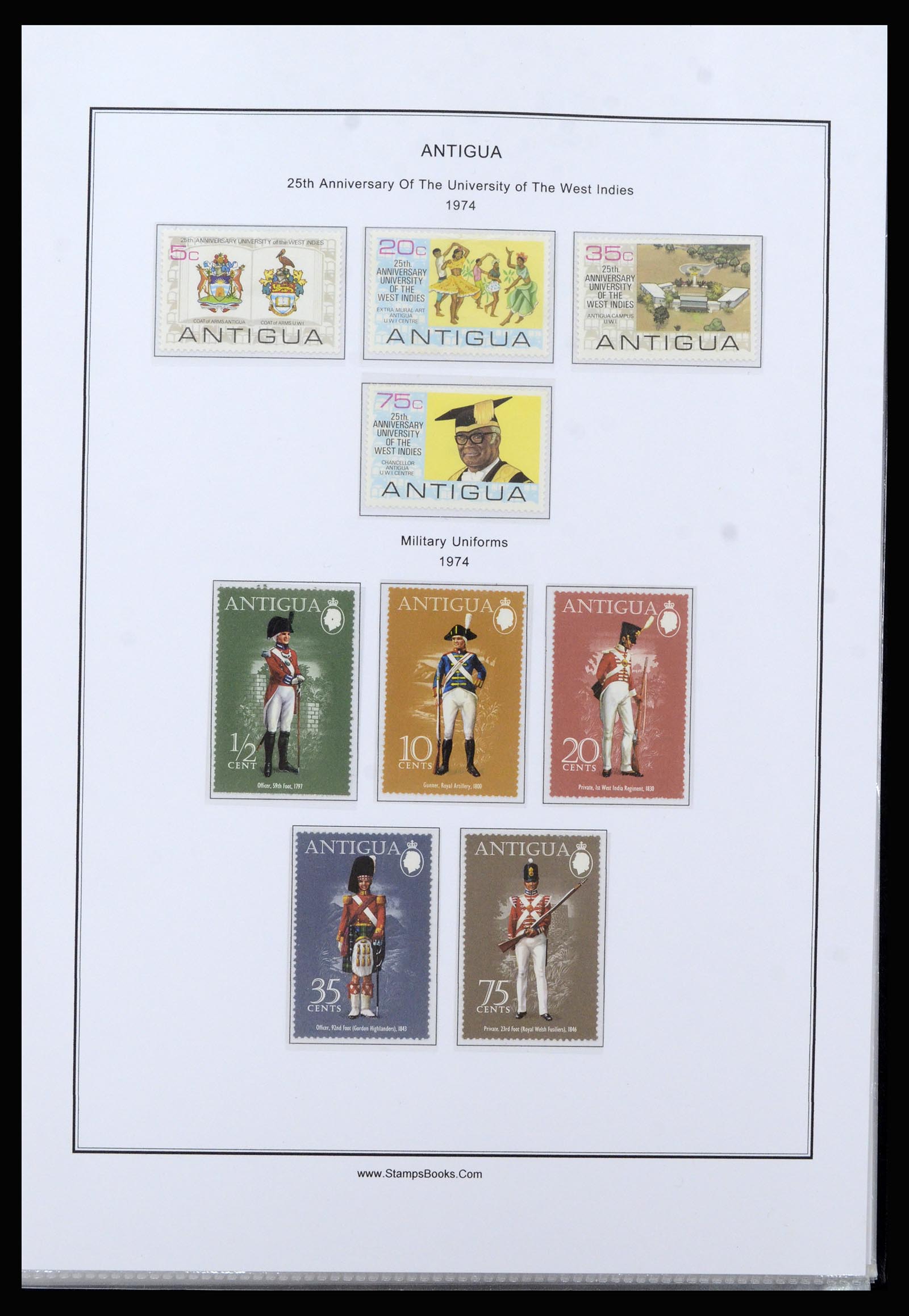 37201 042 - Postzegelverzameling 37201 Antigua 1903-1984.