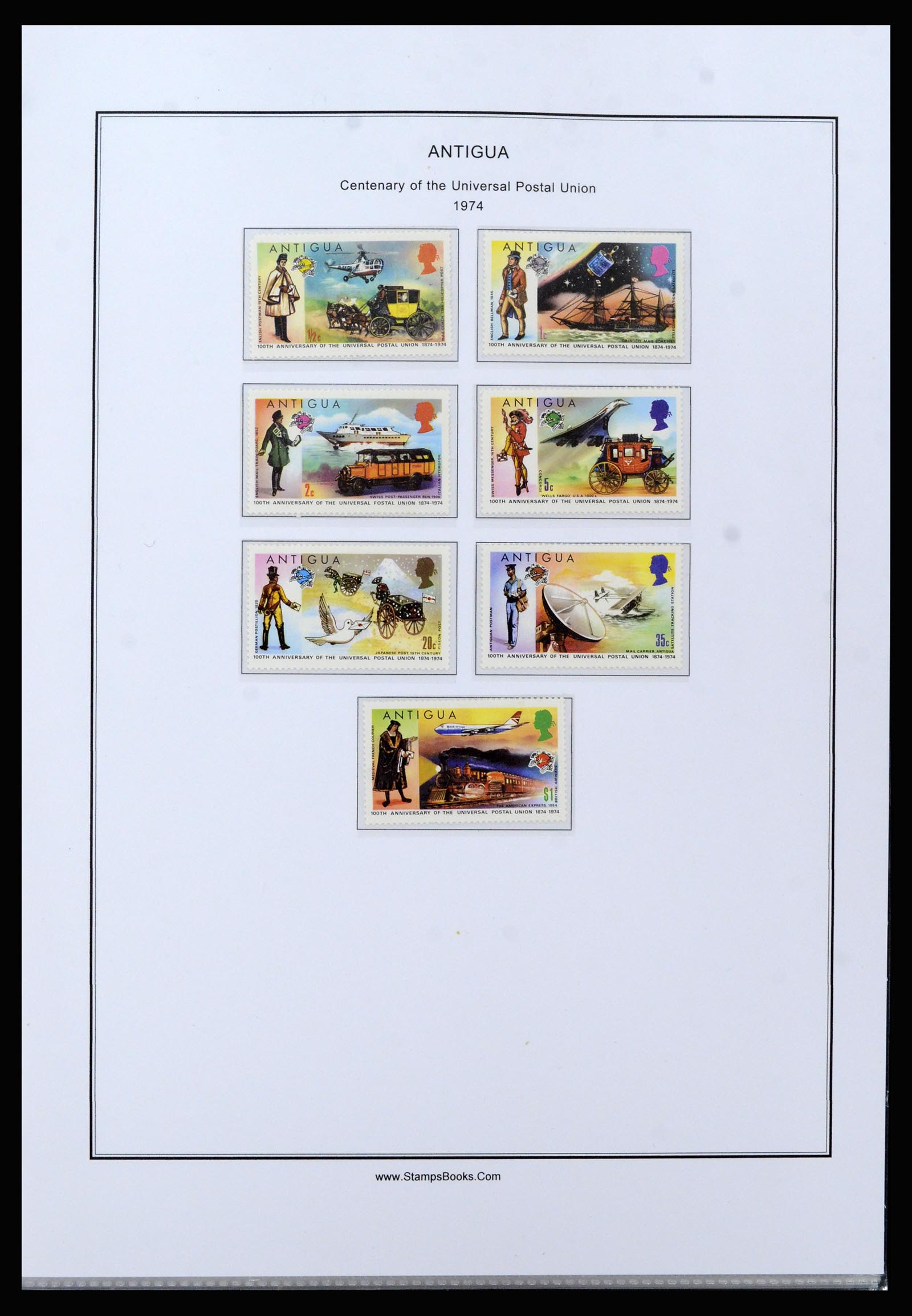 37201 043 - Postzegelverzameling 37201 Antigua 1903-1984.