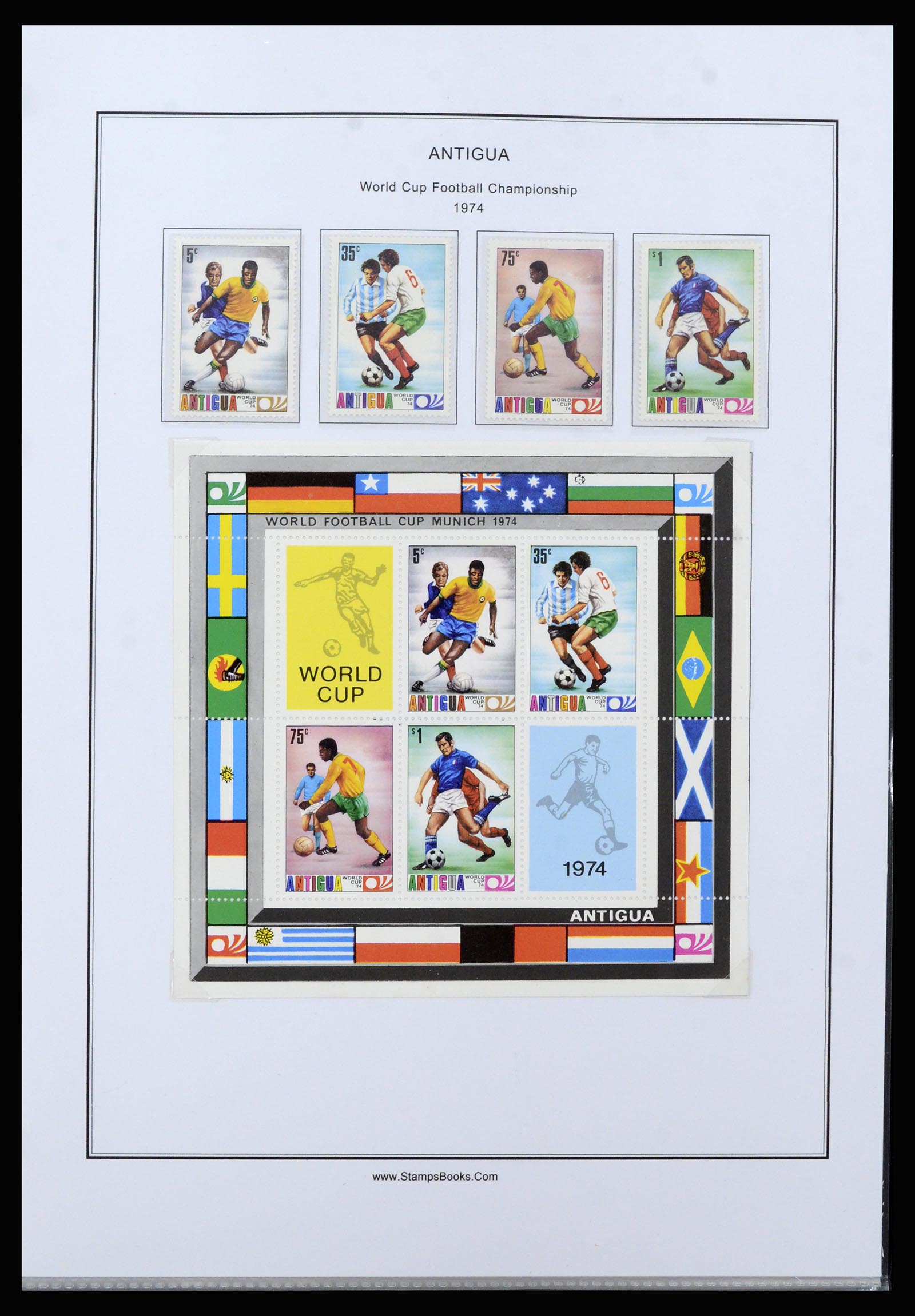37201 046 - Postzegelverzameling 37201 Antigua 1903-1984.