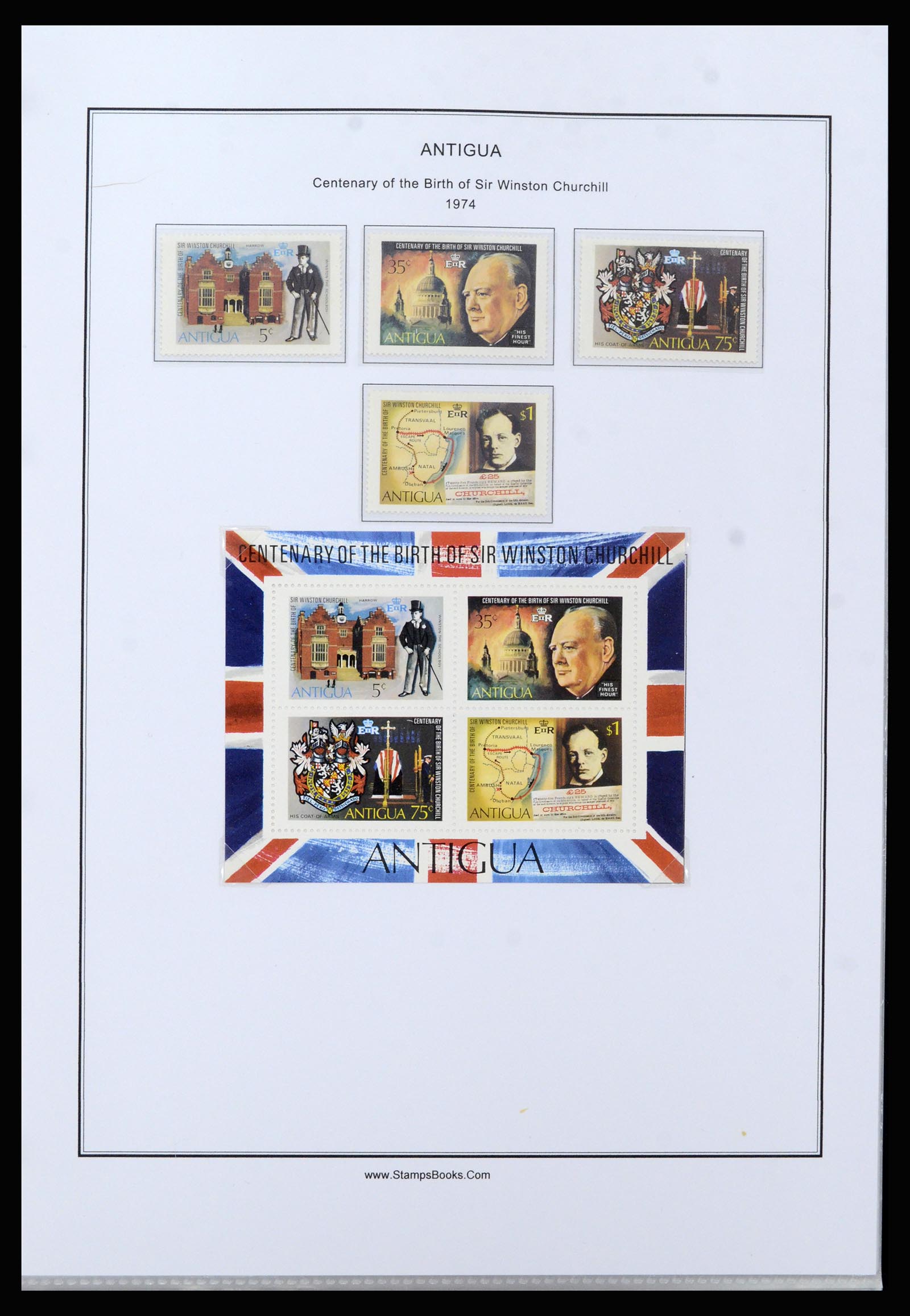 37201 047 - Postzegelverzameling 37201 Antigua 1903-1984.