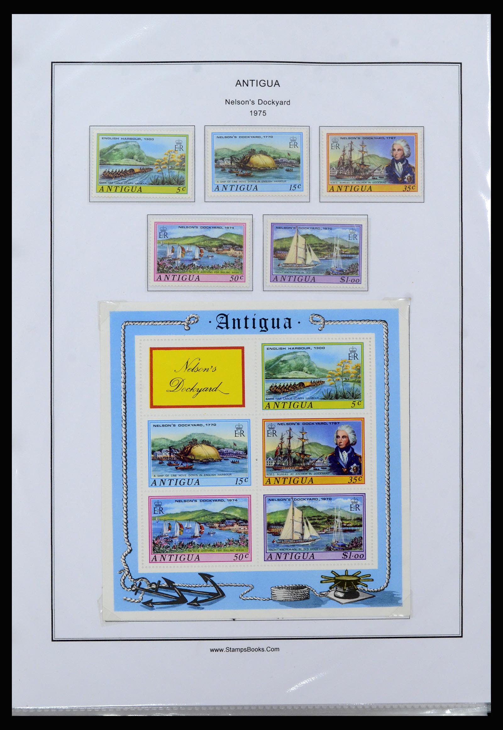 37201 051 - Postzegelverzameling 37201 Antigua 1903-1984.