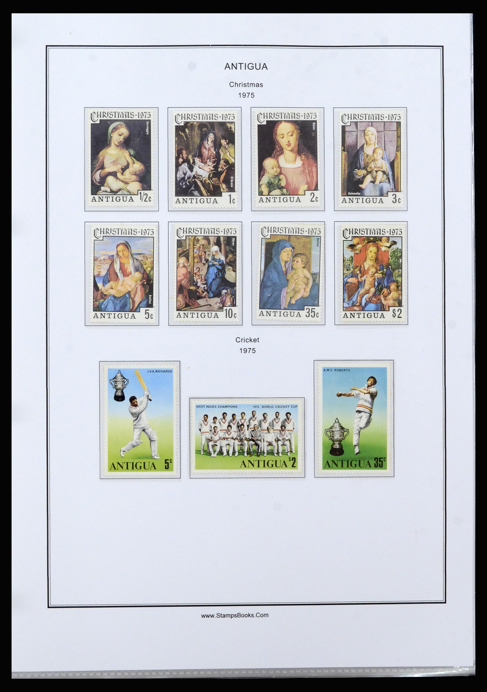 37201 056 - Postzegelverzameling 37201 Antigua 1903-1984.