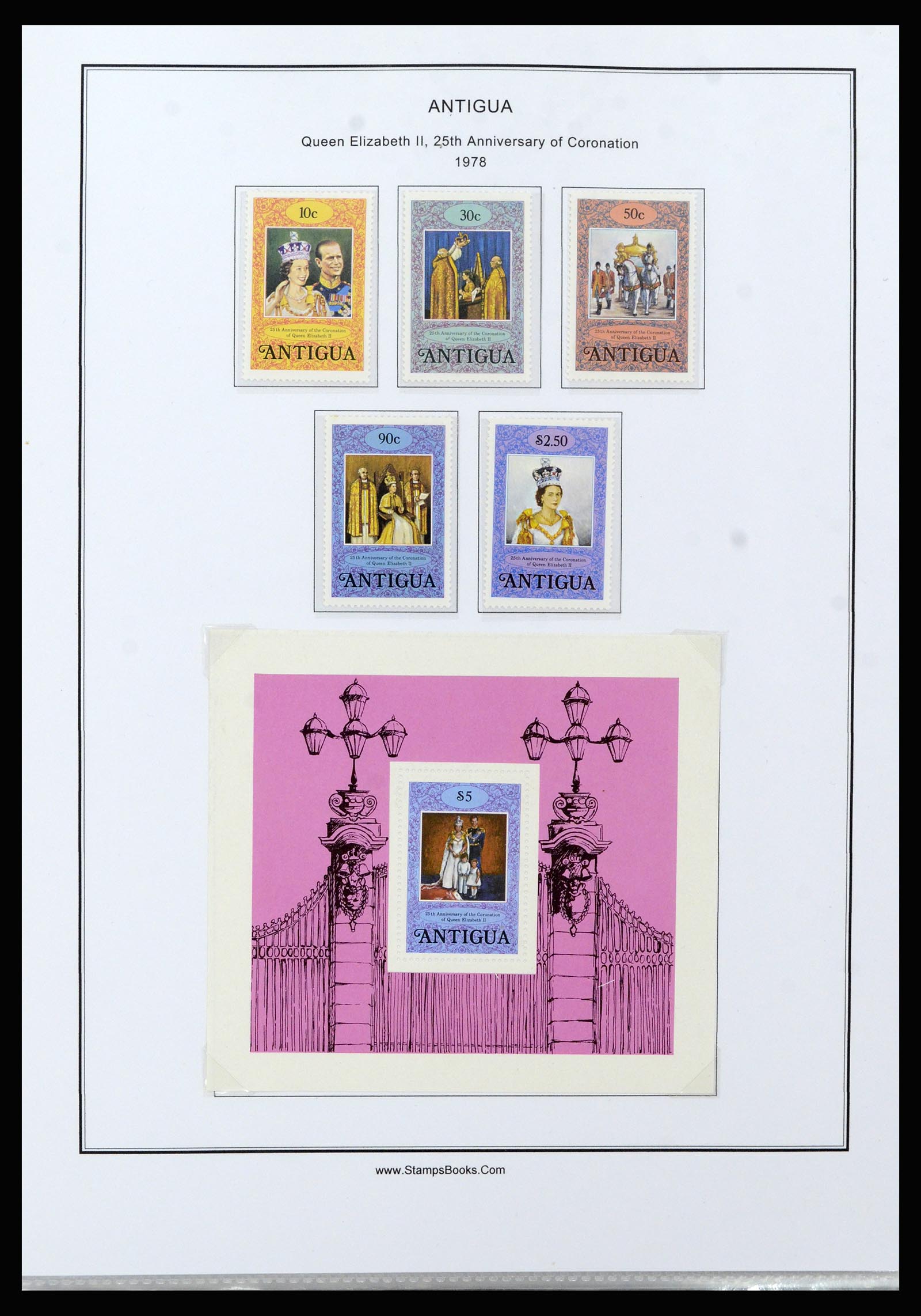 37201 073 - Postzegelverzameling 37201 Antigua 1903-1984.