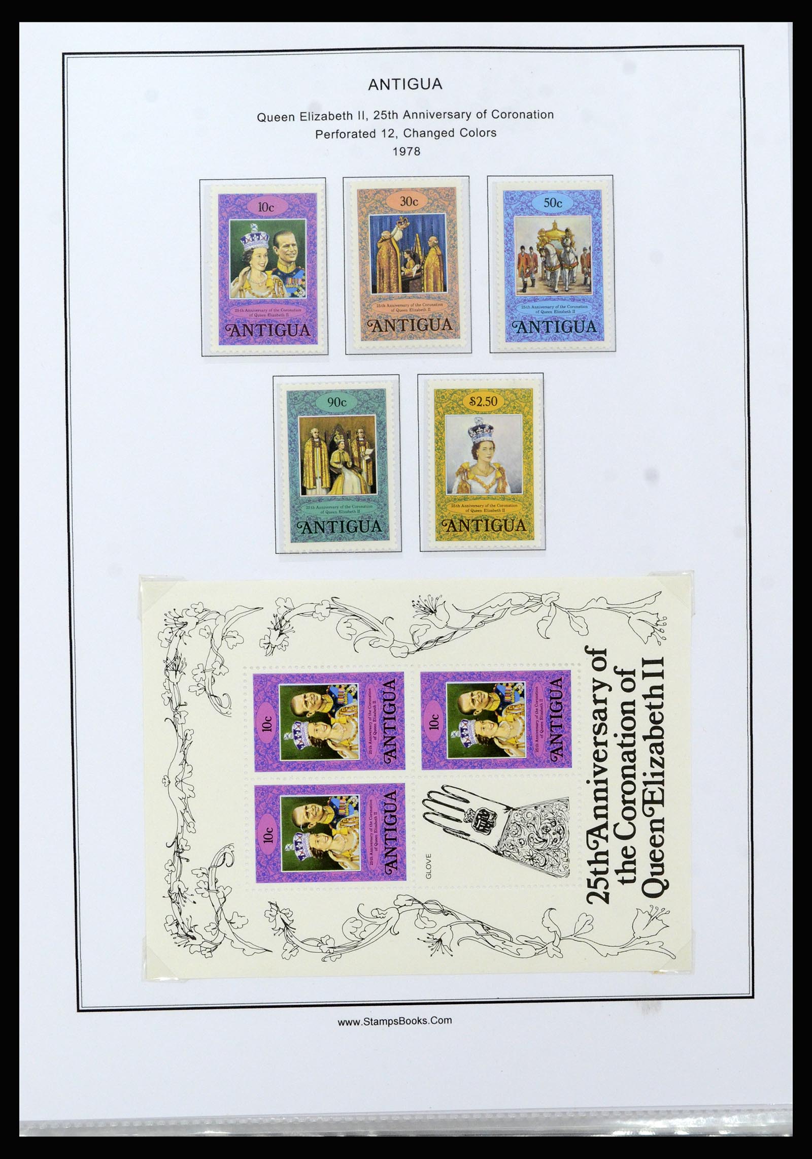 37201 074 - Postzegelverzameling 37201 Antigua 1903-1984.