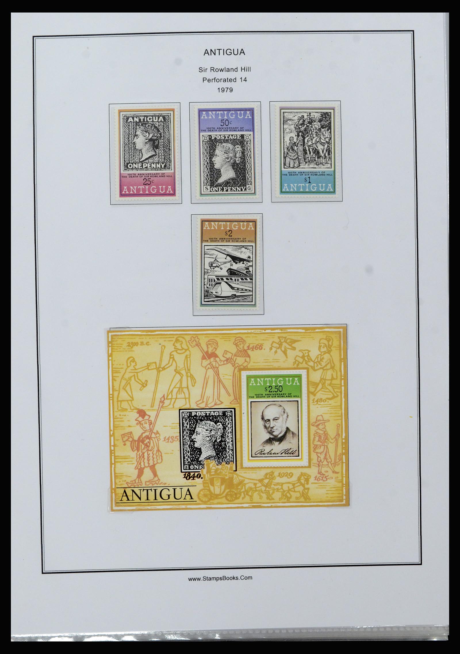 37201 081 - Postzegelverzameling 37201 Antigua 1903-1984.