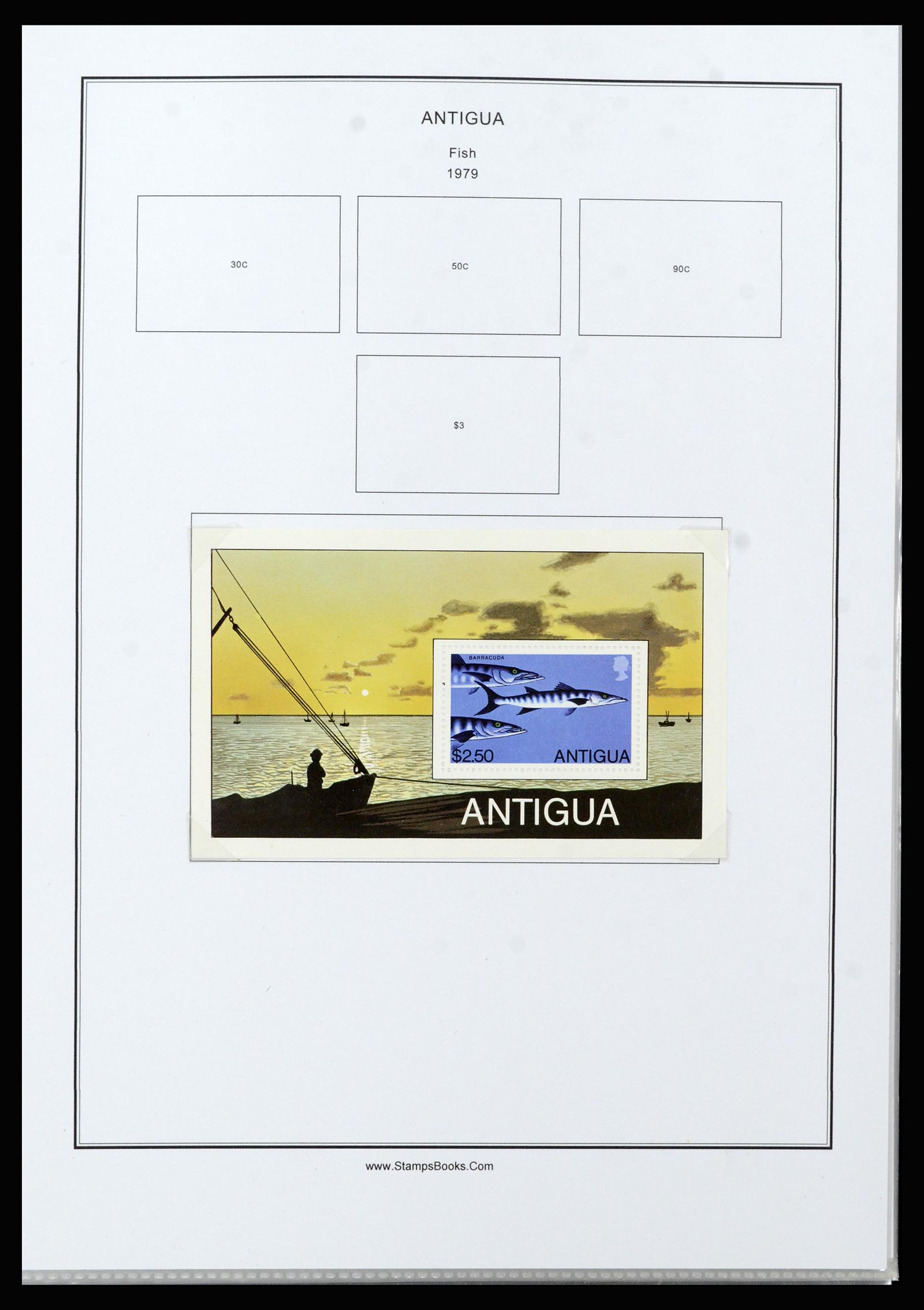 37201 089 - Postzegelverzameling 37201 Antigua 1903-1984.