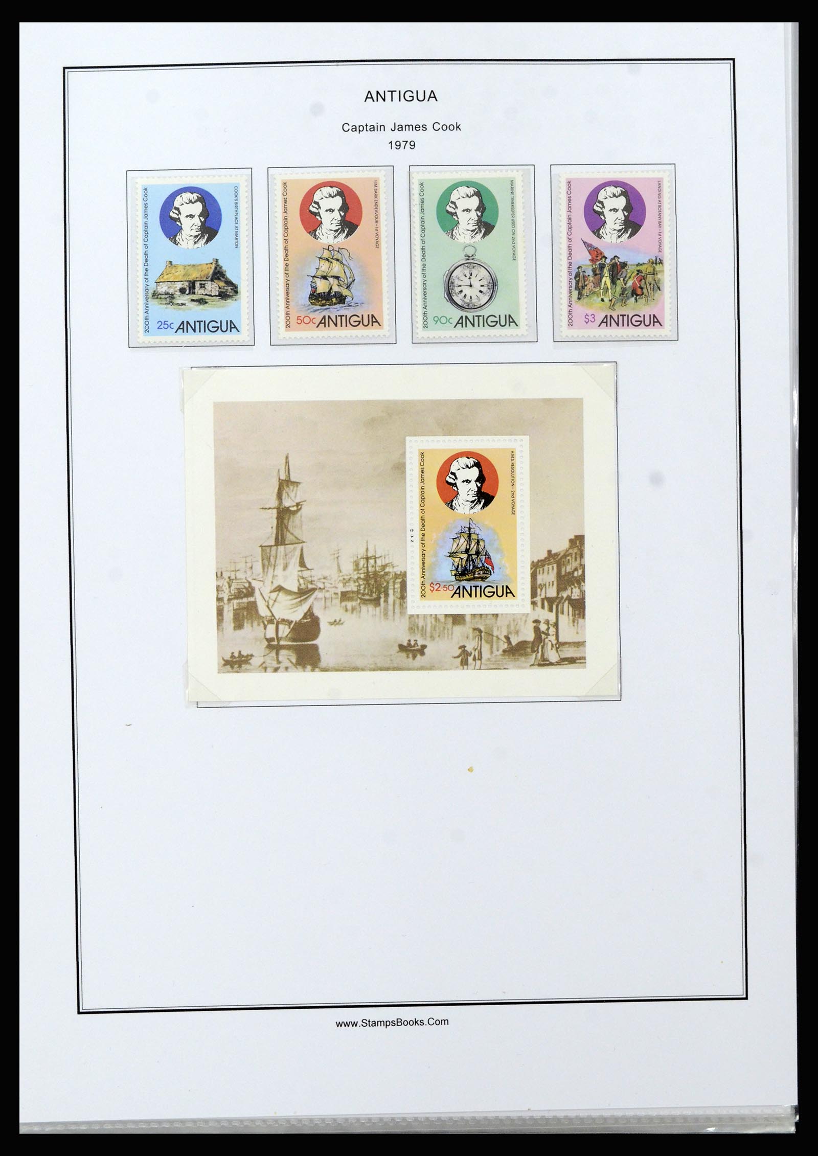 37201 090 - Postzegelverzameling 37201 Antigua 1903-1984.