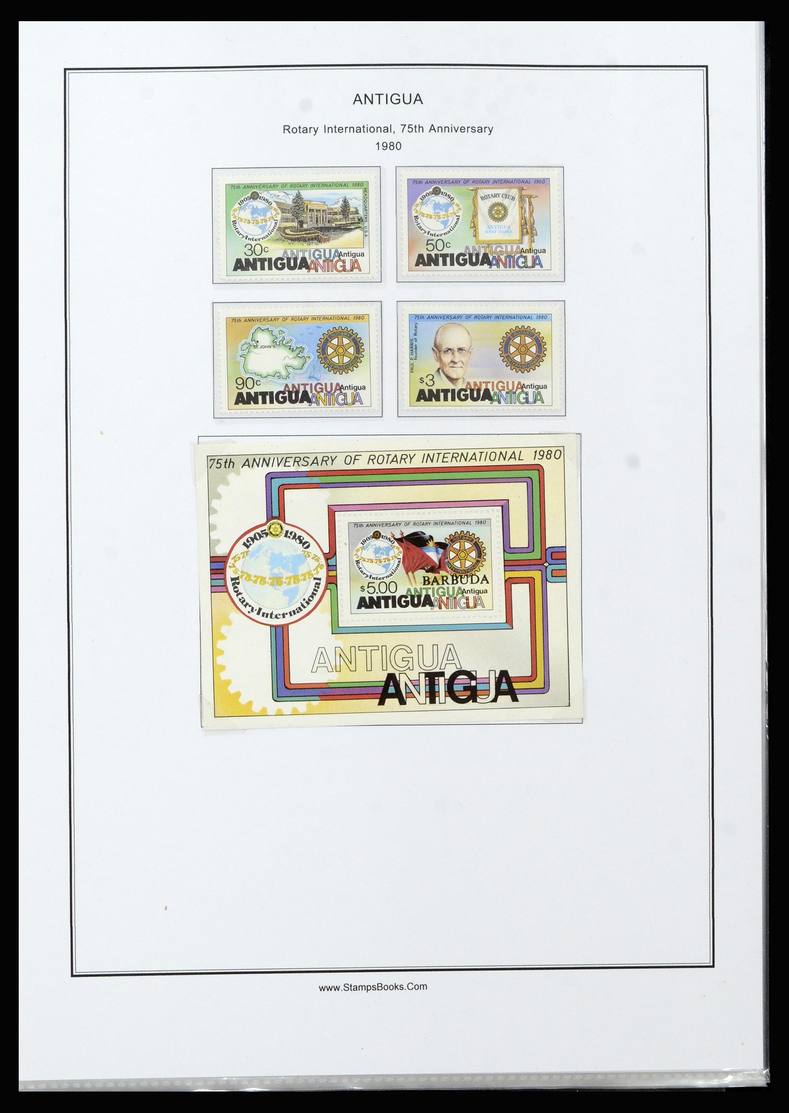 37201 096 - Postzegelverzameling 37201 Antigua 1903-1984.
