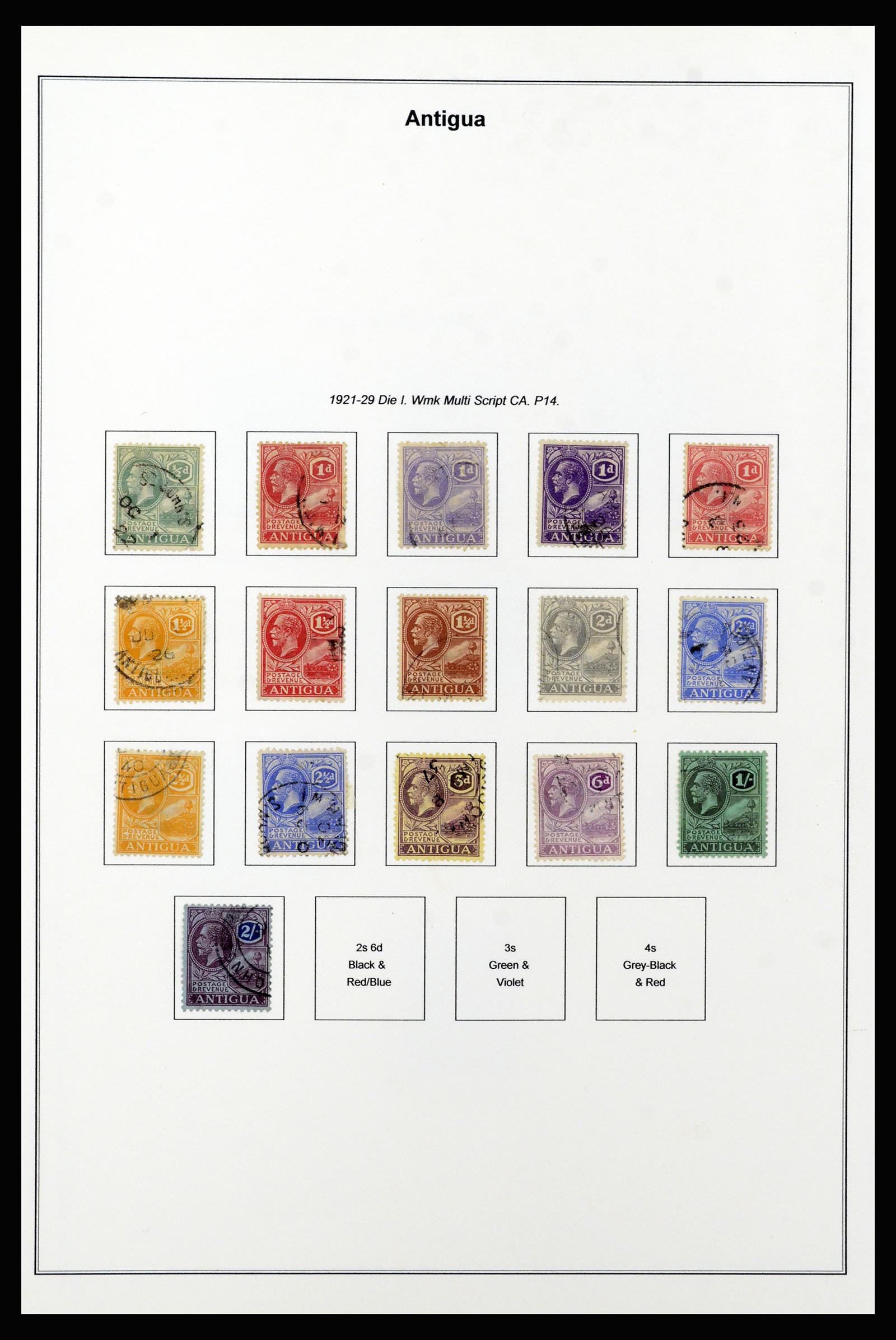 37202 004 - Stamp collection 37202 Antigua 1903-1970.