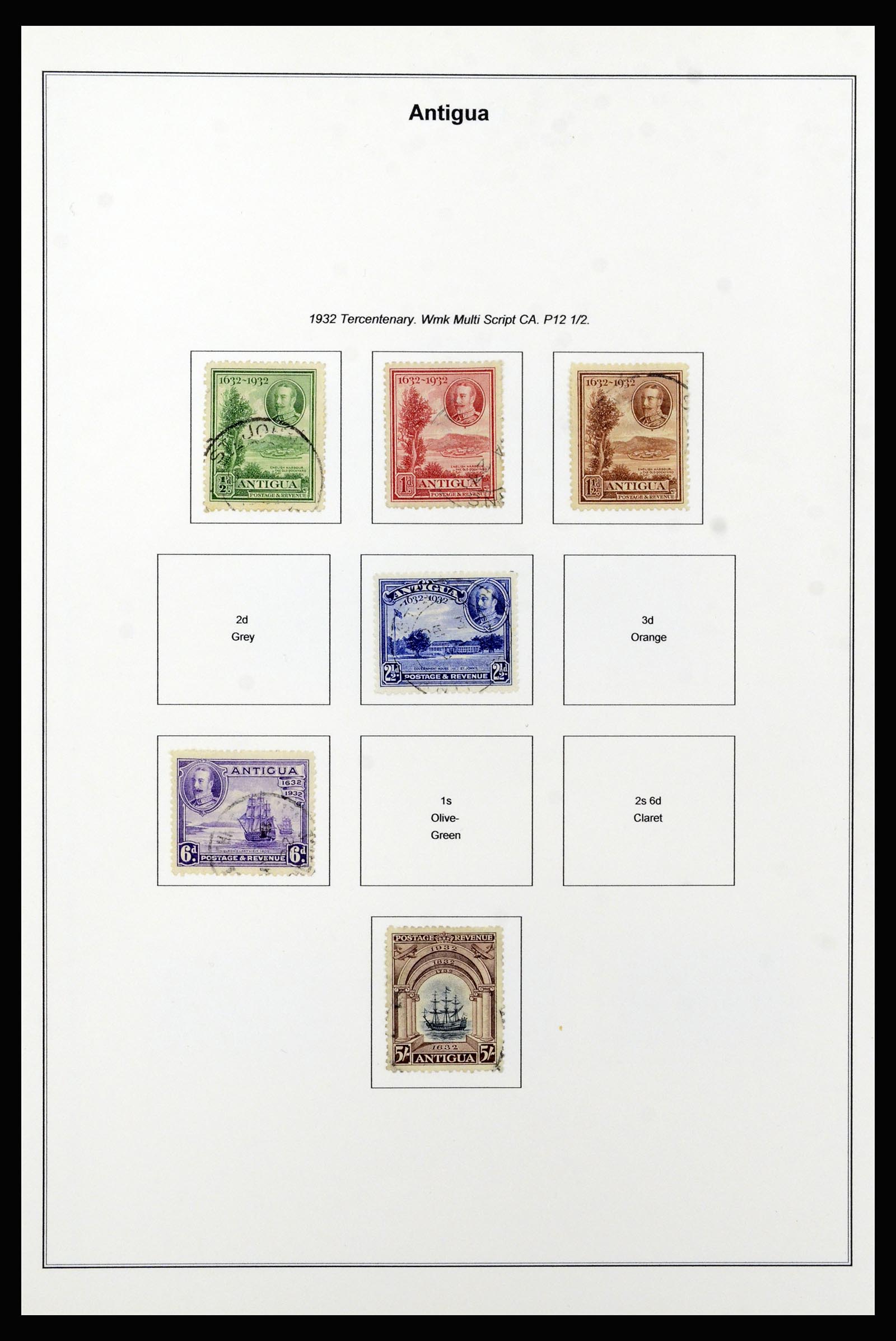 37202 005 - Postzegelverzameling 37202 Antigua 1903-1970.