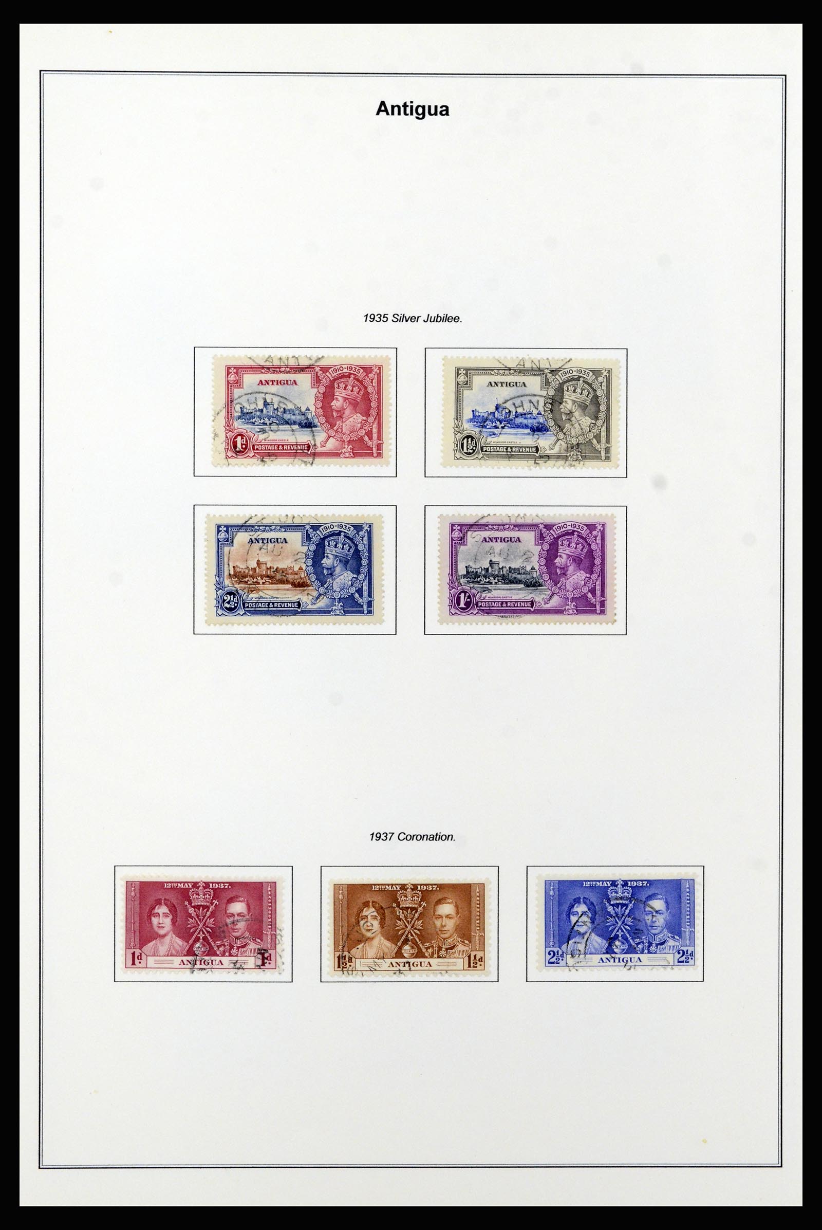 37202 006 - Stamp collection 37202 Antigua 1903-1970.