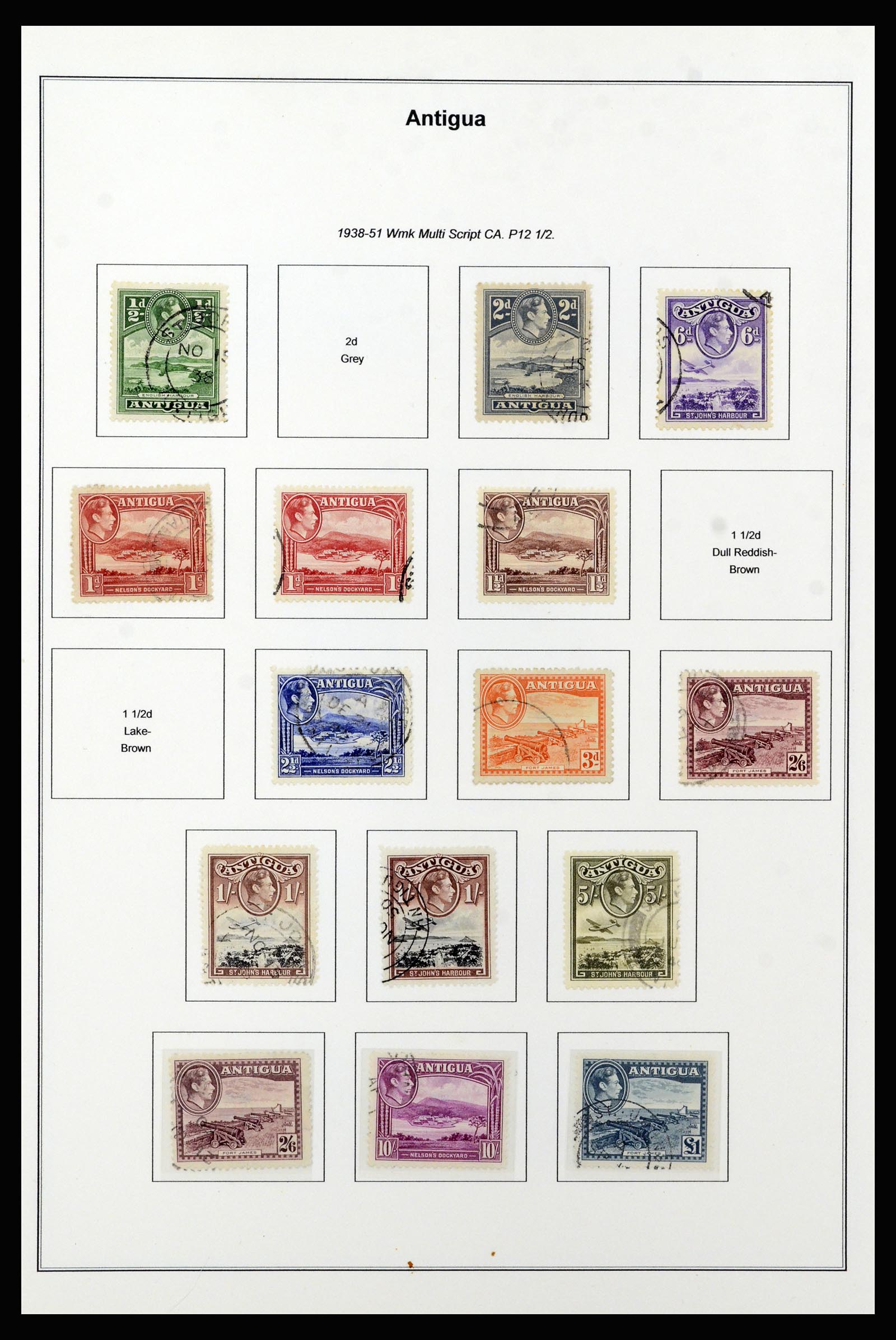 37202 007 - Stamp collection 37202 Antigua 1903-1970.