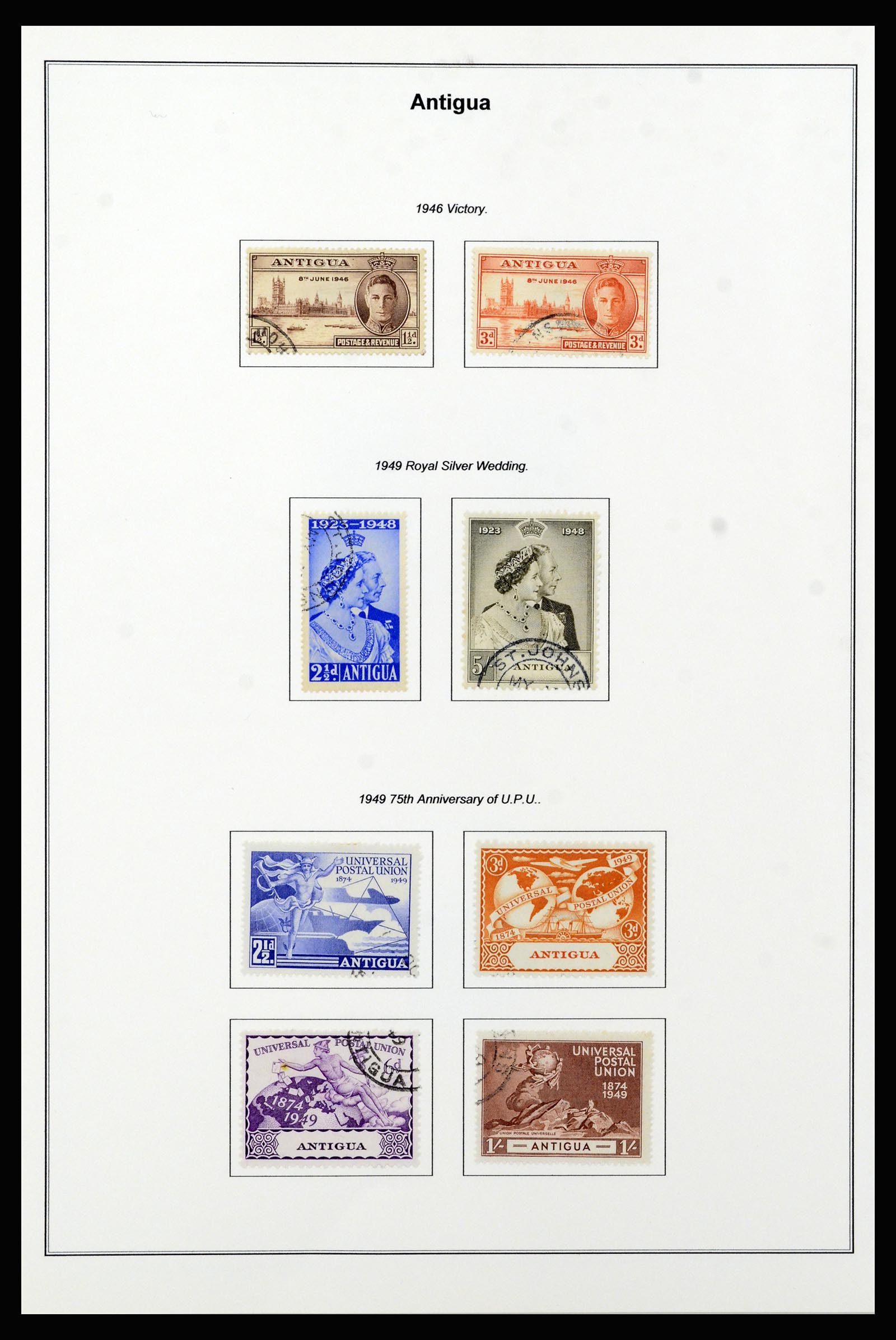 37202 008 - Stamp collection 37202 Antigua 1903-1970.