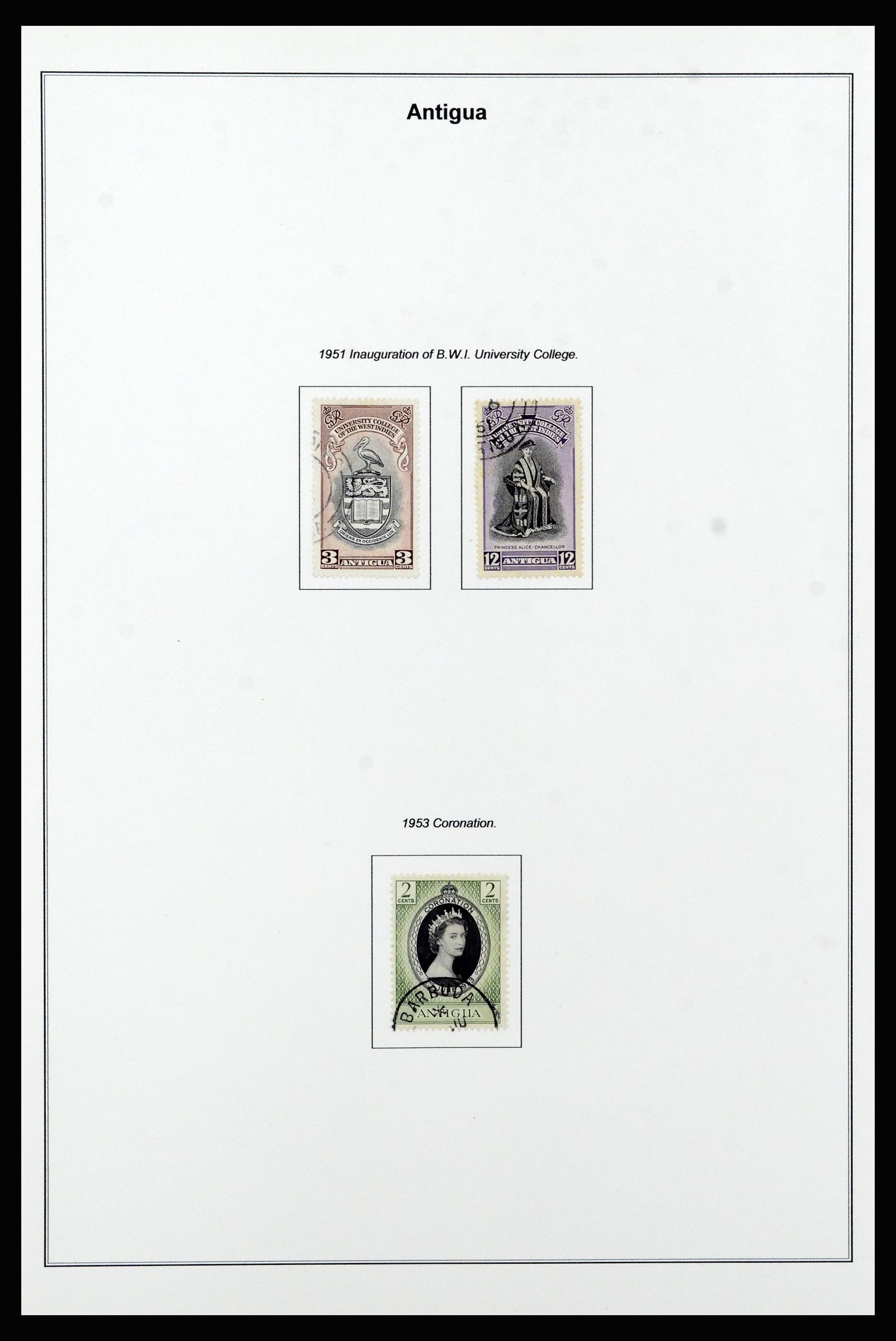 37202 009 - Postzegelverzameling 37202 Antigua 1903-1970.