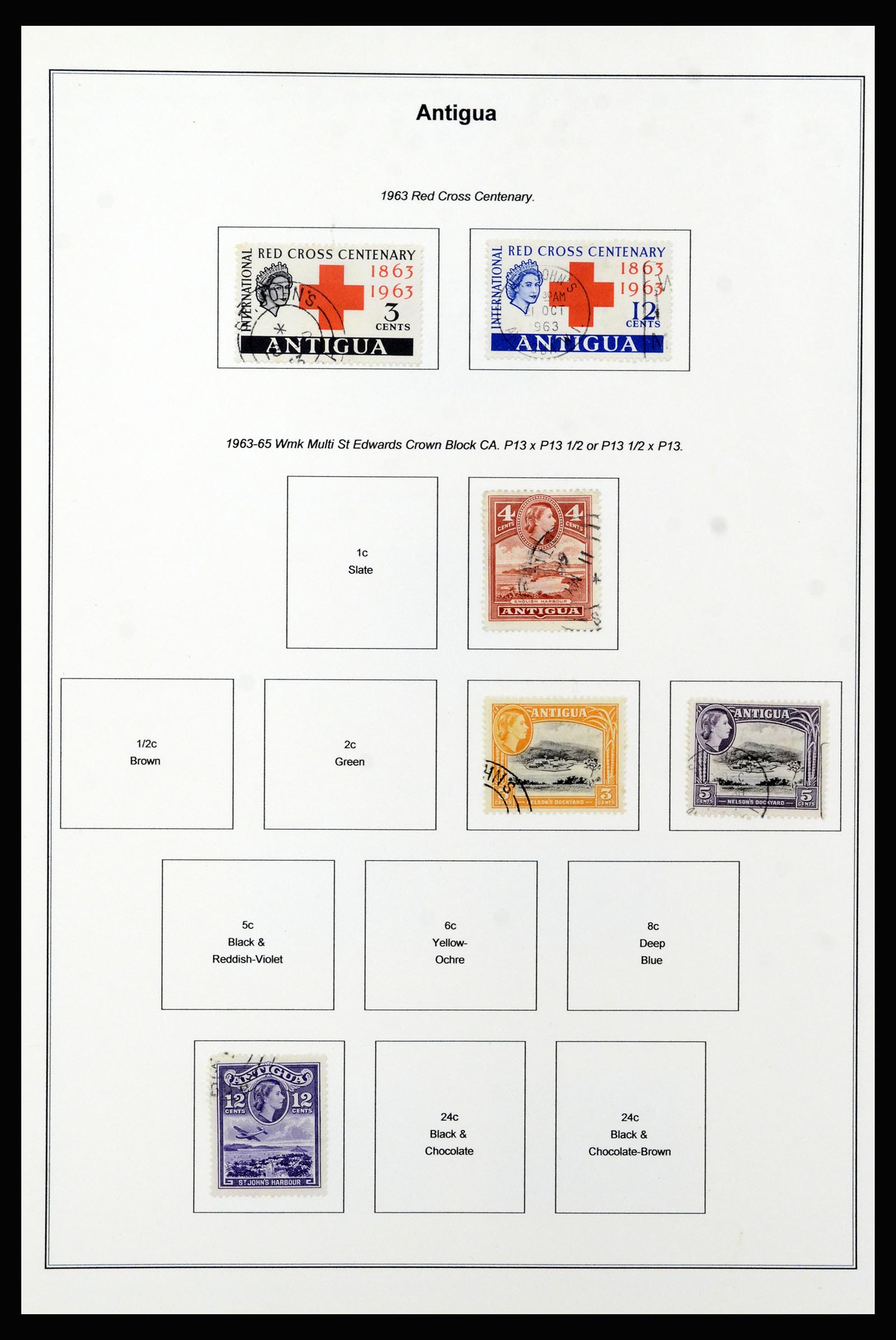37202 012 - Postzegelverzameling 37202 Antigua 1903-1970.
