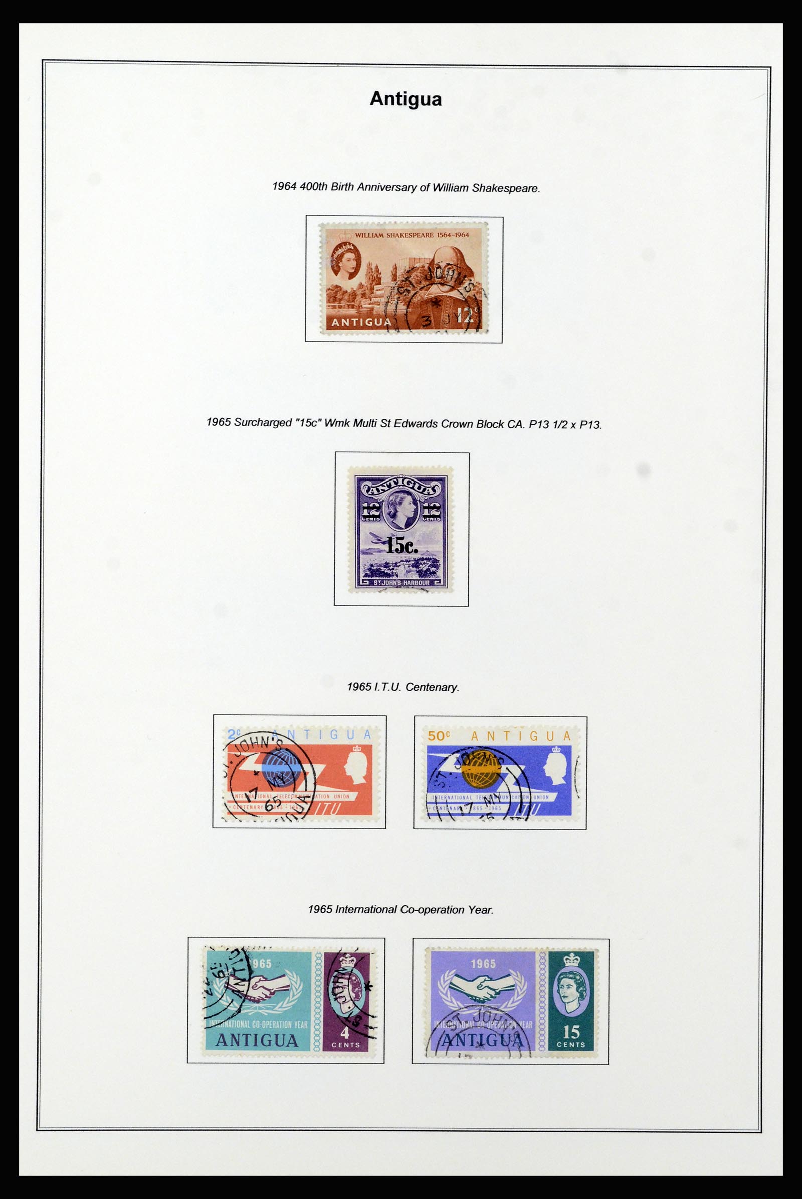 37202 013 - Postzegelverzameling 37202 Antigua 1903-1970.