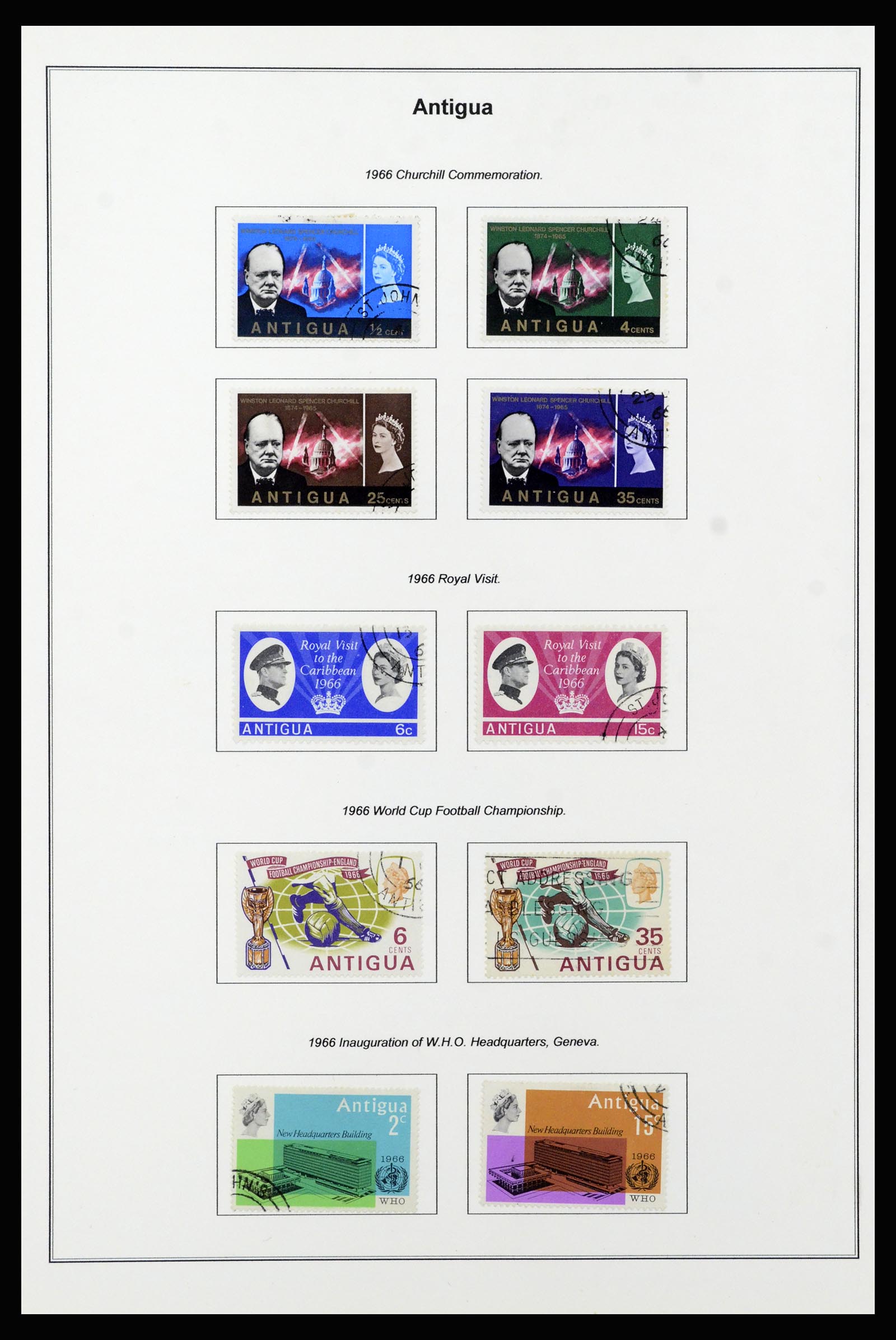 37202 014 - Postzegelverzameling 37202 Antigua 1903-1970.
