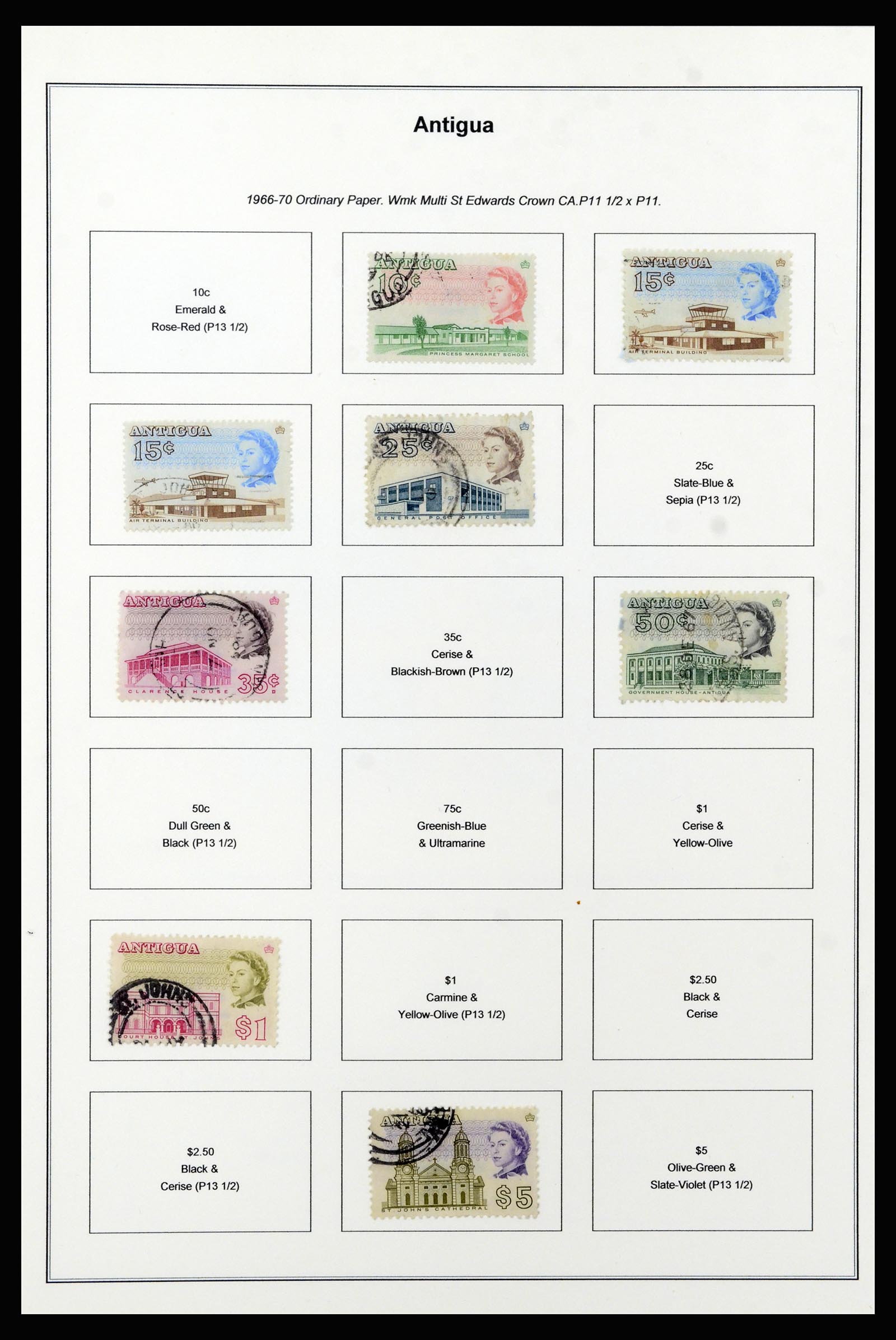 37202 016 - Postzegelverzameling 37202 Antigua 1903-1970.