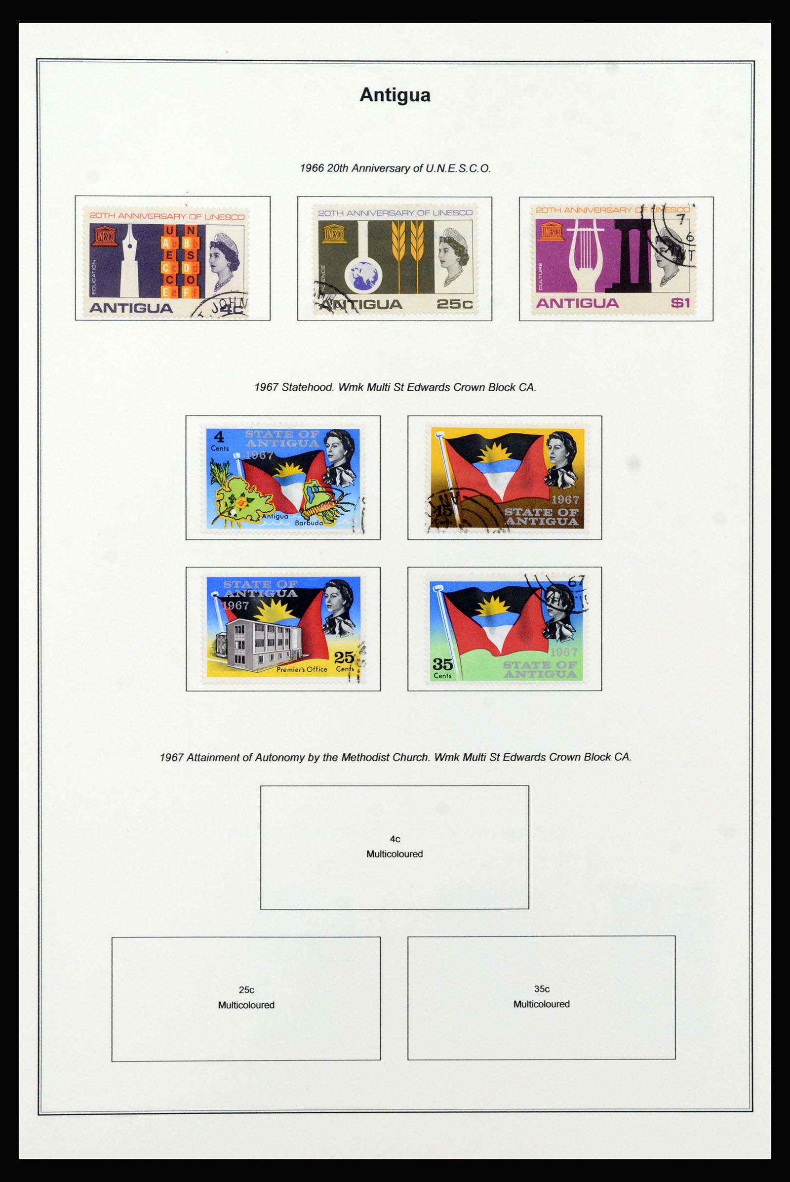 37202 017 - Postzegelverzameling 37202 Antigua 1903-1970.