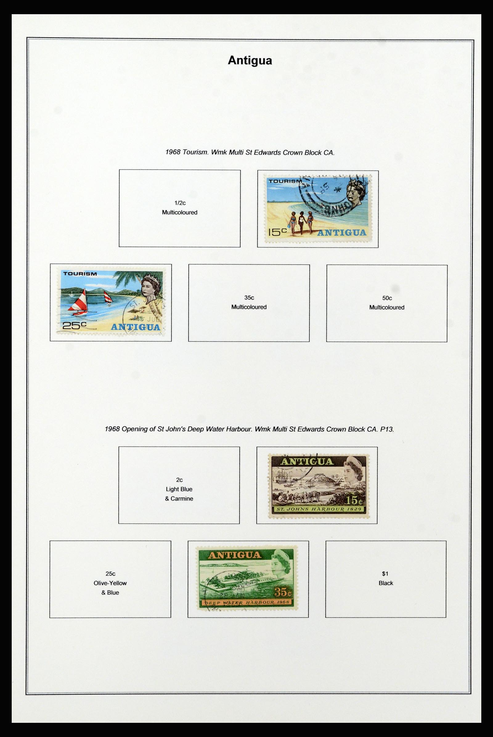 37202 019 - Stamp collection 37202 Antigua 1903-1970.