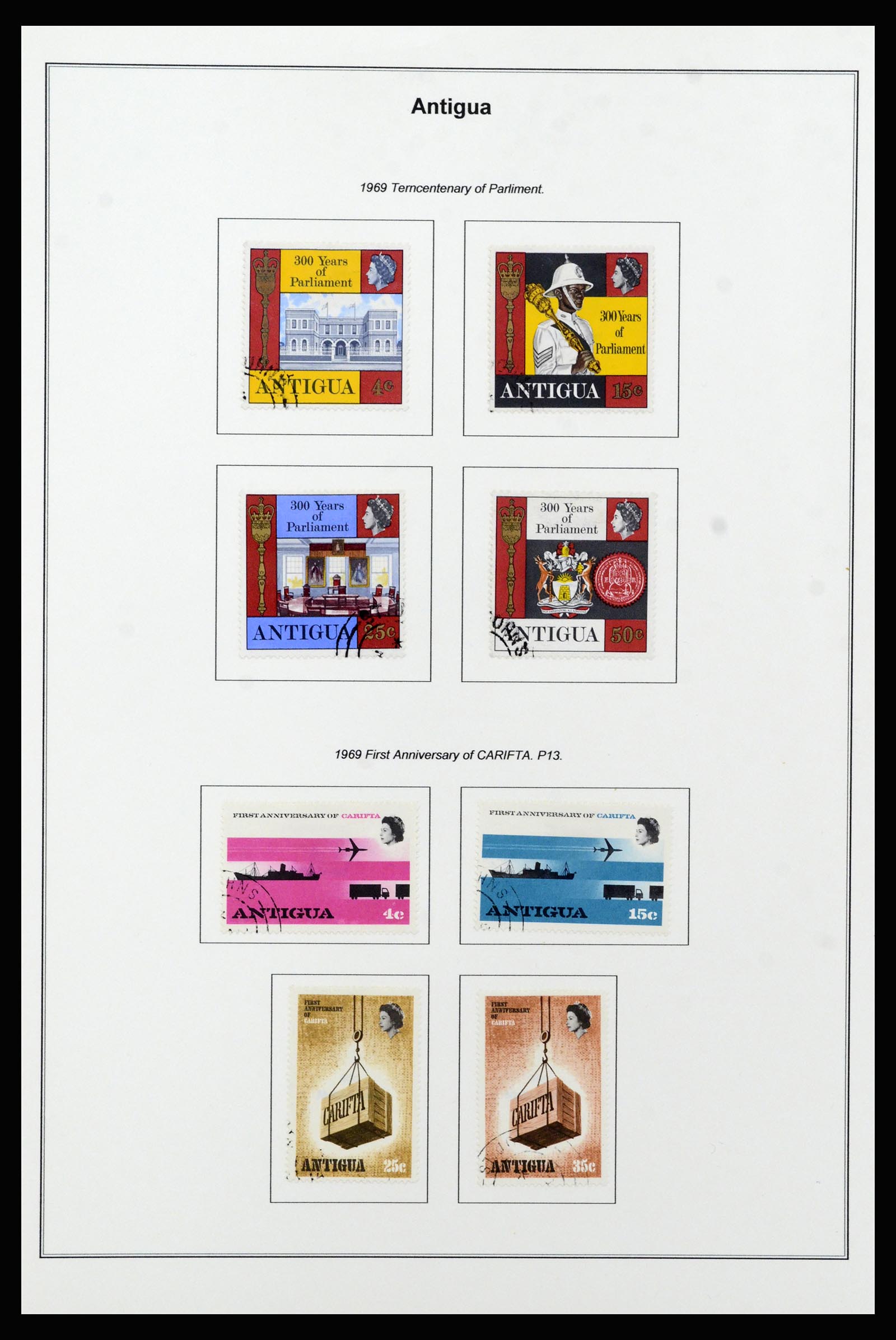 37202 020 - Postzegelverzameling 37202 Antigua 1903-1970.