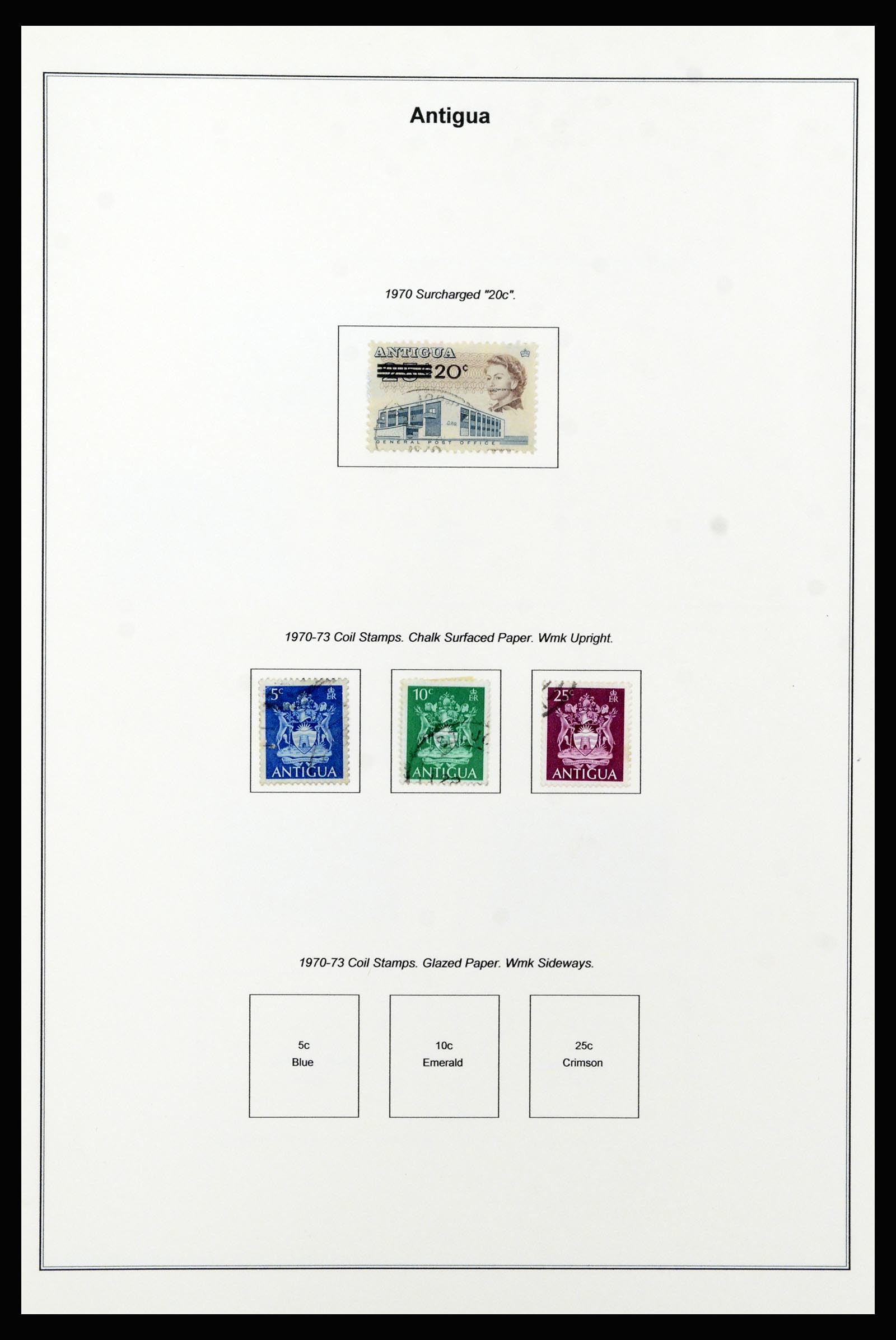 37202 022 - Postzegelverzameling 37202 Antigua 1903-1970.