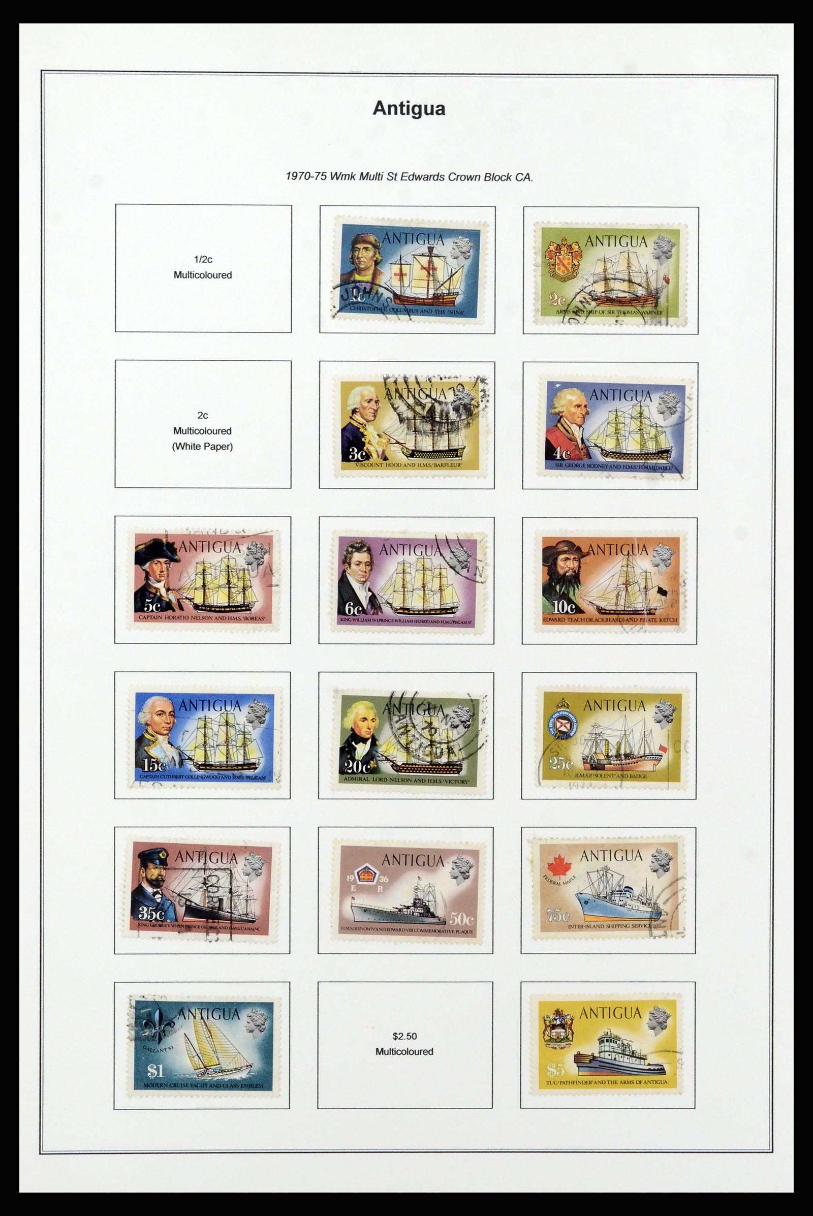 37202 024 - Postzegelverzameling 37202 Antigua 1903-1970.