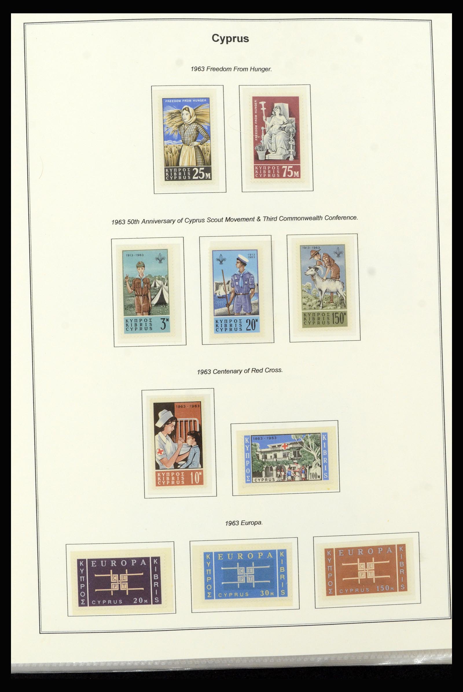 37204 003 - Postzegelverzameling 37204 Cyprus 1960-2008.