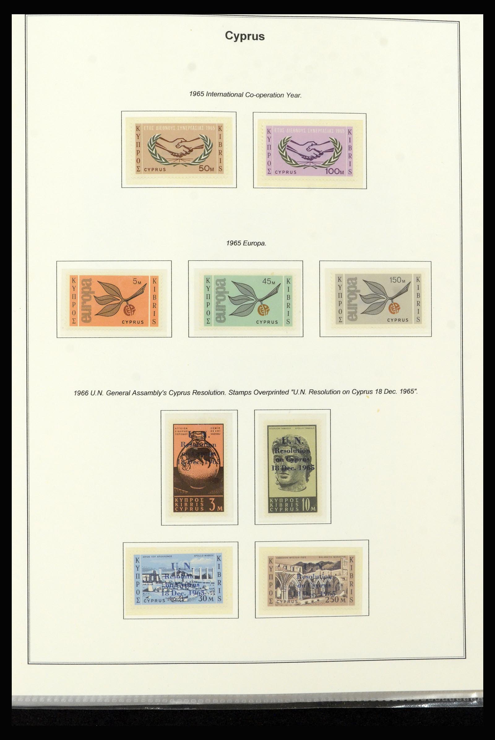 37204 009 - Postzegelverzameling 37204 Cyprus 1960-2008.