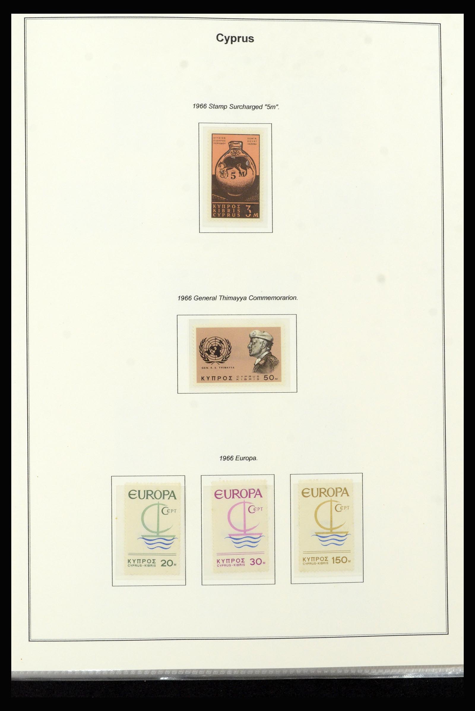 37204 011 - Postzegelverzameling 37204 Cyprus 1960-2008.