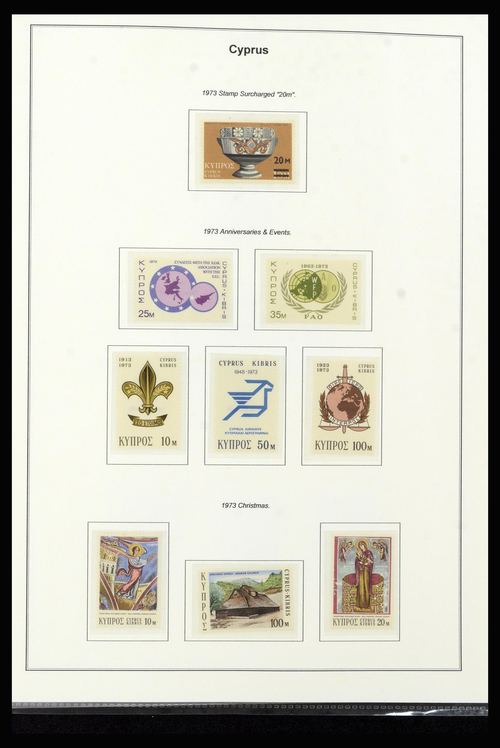 37204 028 - Postzegelverzameling 37204 Cyprus 1960-2008.
