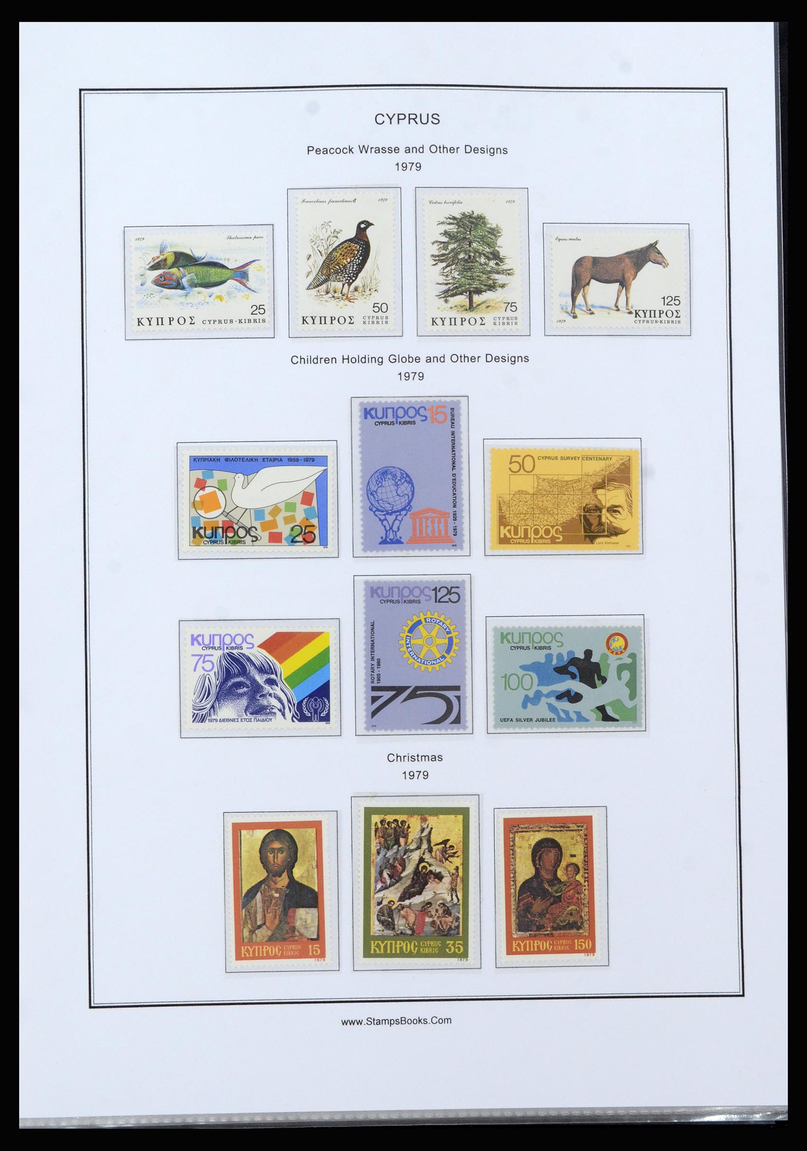 37204 041 - Postzegelverzameling 37204 Cyprus 1960-2008.