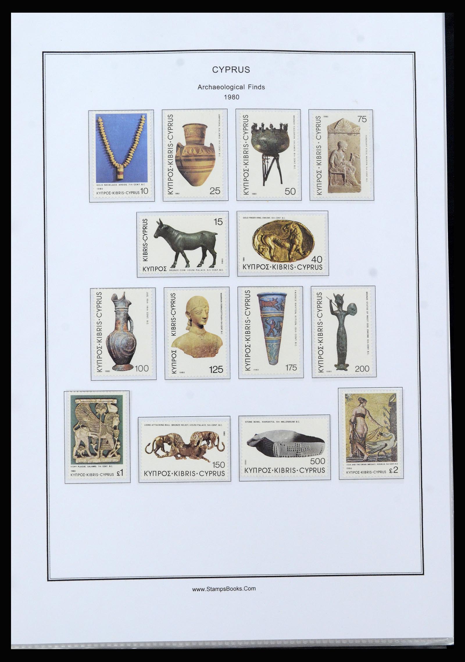 37204 043 - Postzegelverzameling 37204 Cyprus 1960-2008.