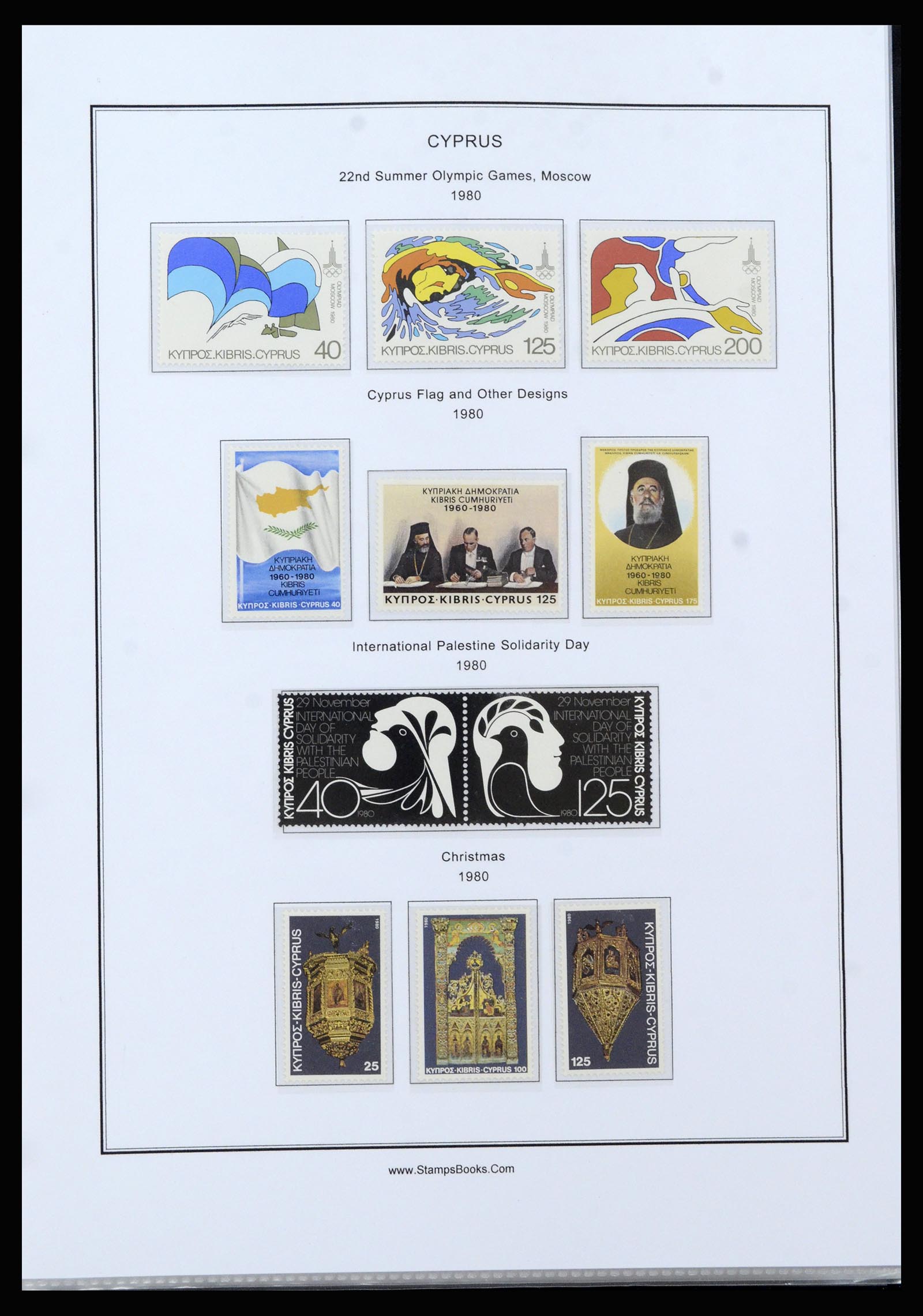 37204 044 - Postzegelverzameling 37204 Cyprus 1960-2008.