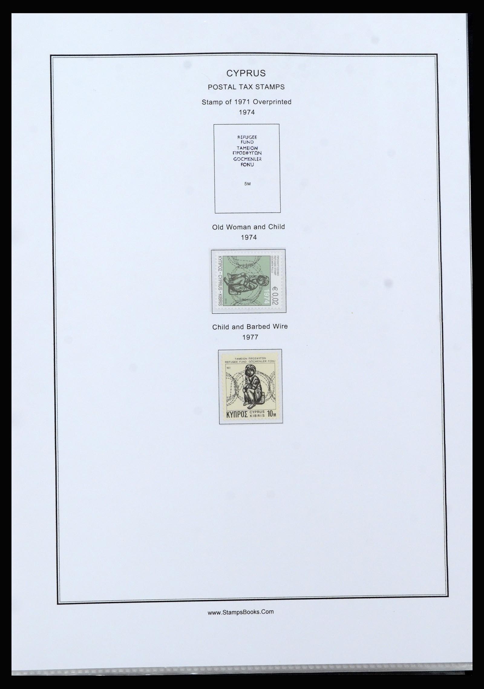 37204 045 - Postzegelverzameling 37204 Cyprus 1960-2008.
