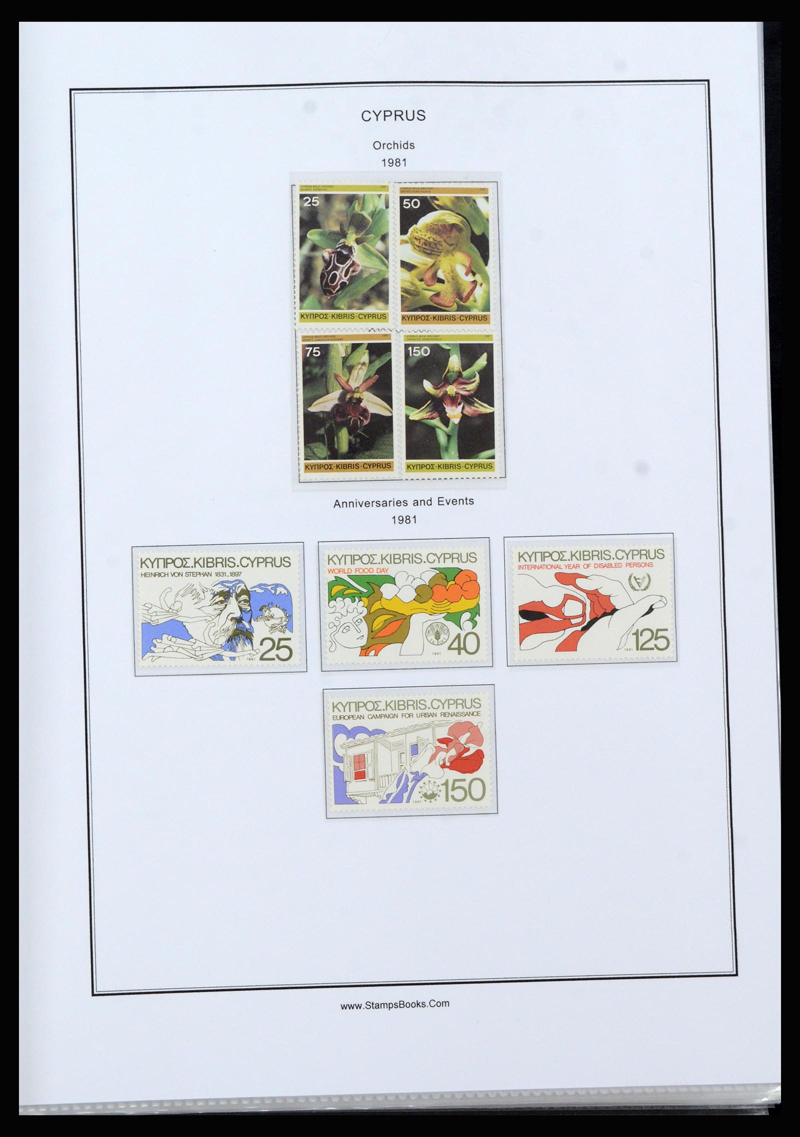 37204 047 - Postzegelverzameling 37204 Cyprus 1960-2008.
